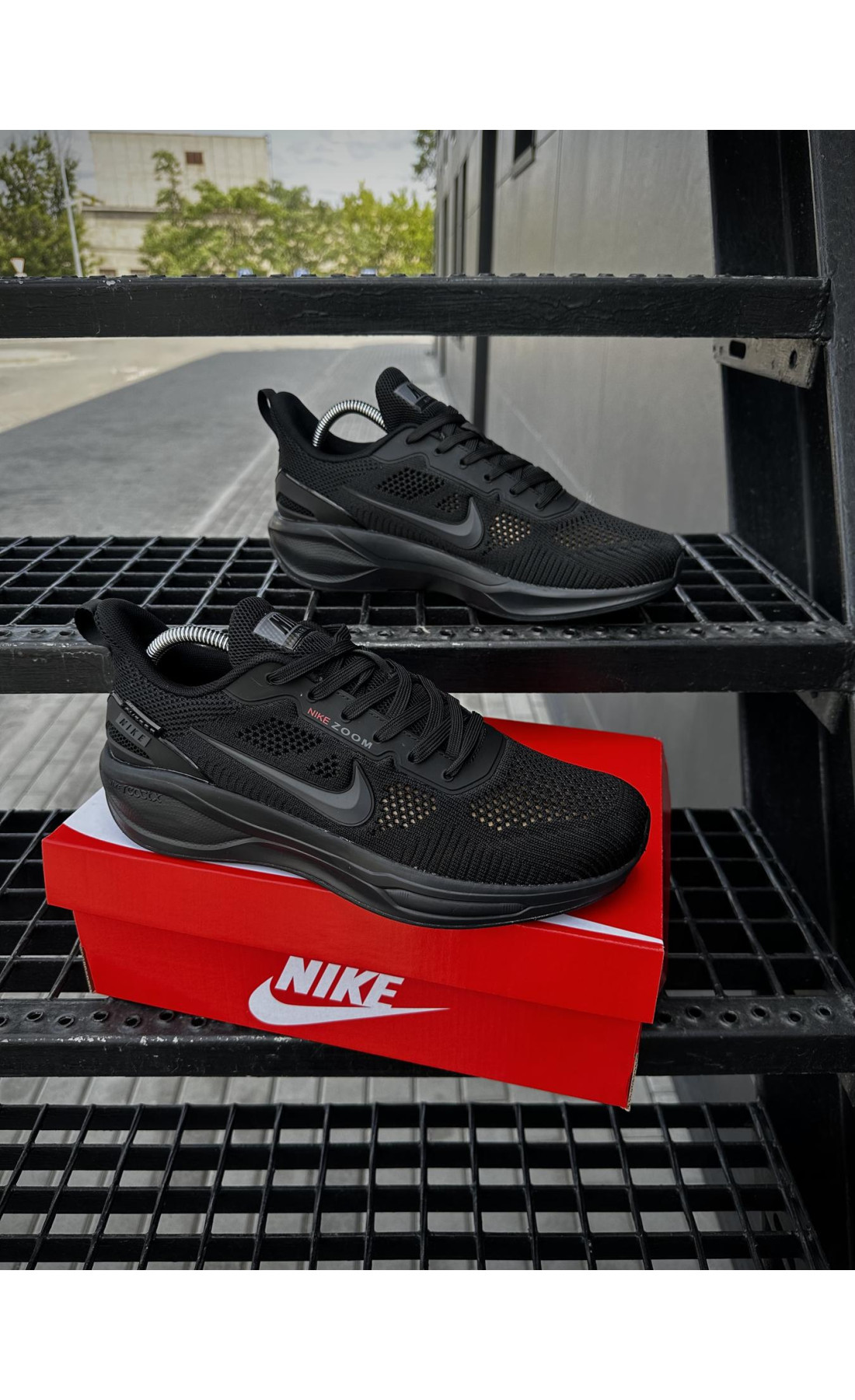 Чоловічі кросівки  Кросівки nike air zoom x react, чорні (687-1)