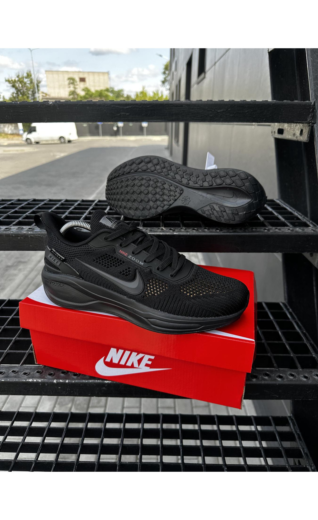 Чоловічі кросівки  Кросівки nike air zoom x react, чорні (687-1)