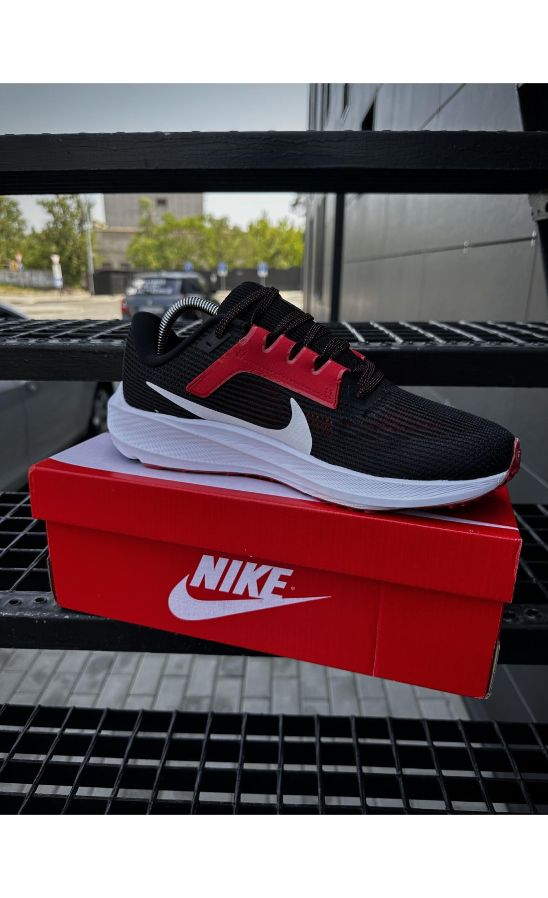 Чоловічі кросівки  Кросівки nike zoom pegasus (чорно-білі) (0026-6)