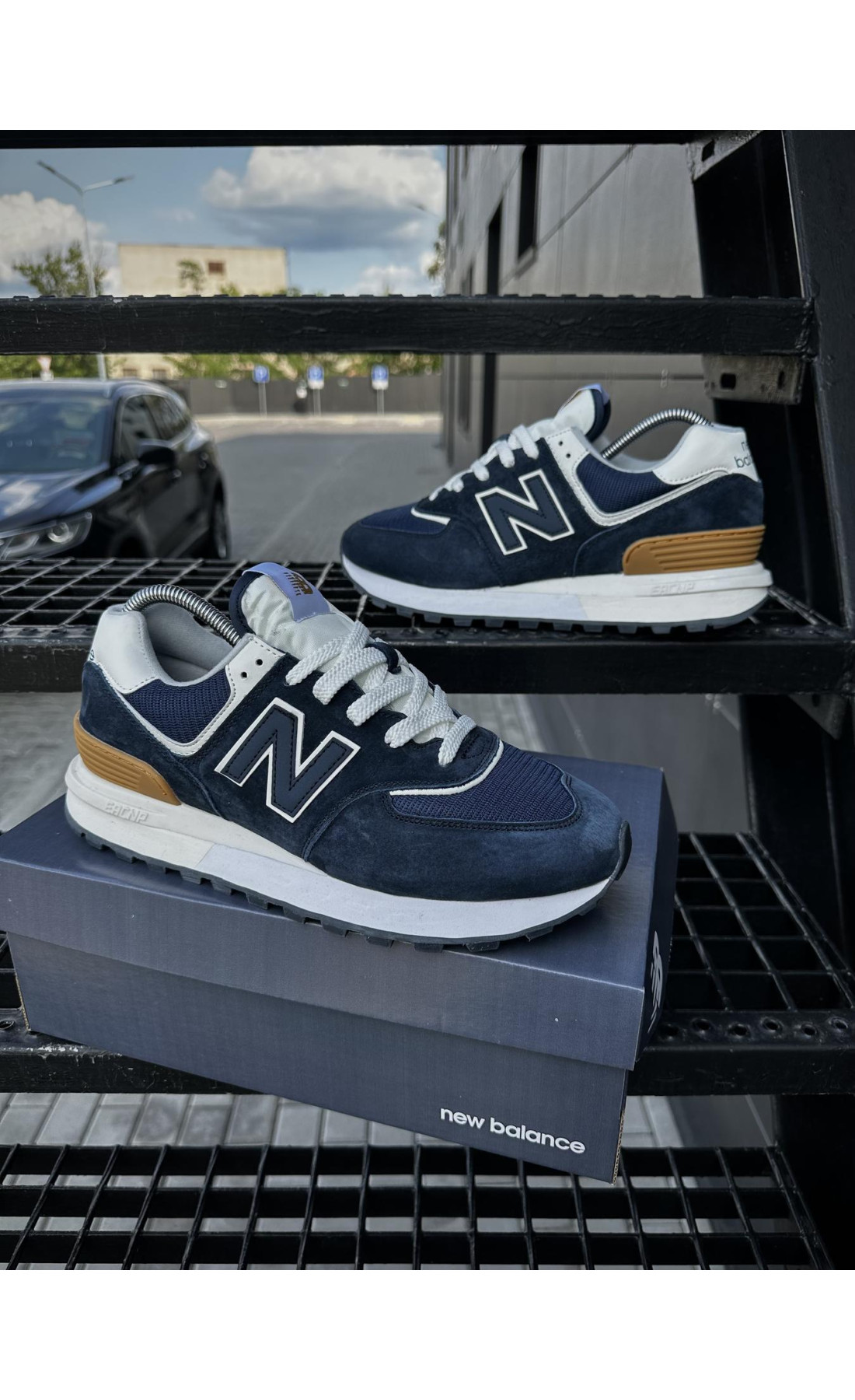 Чоловічі кросівки  Кросівки new balance legacy (сині) (5496-3)