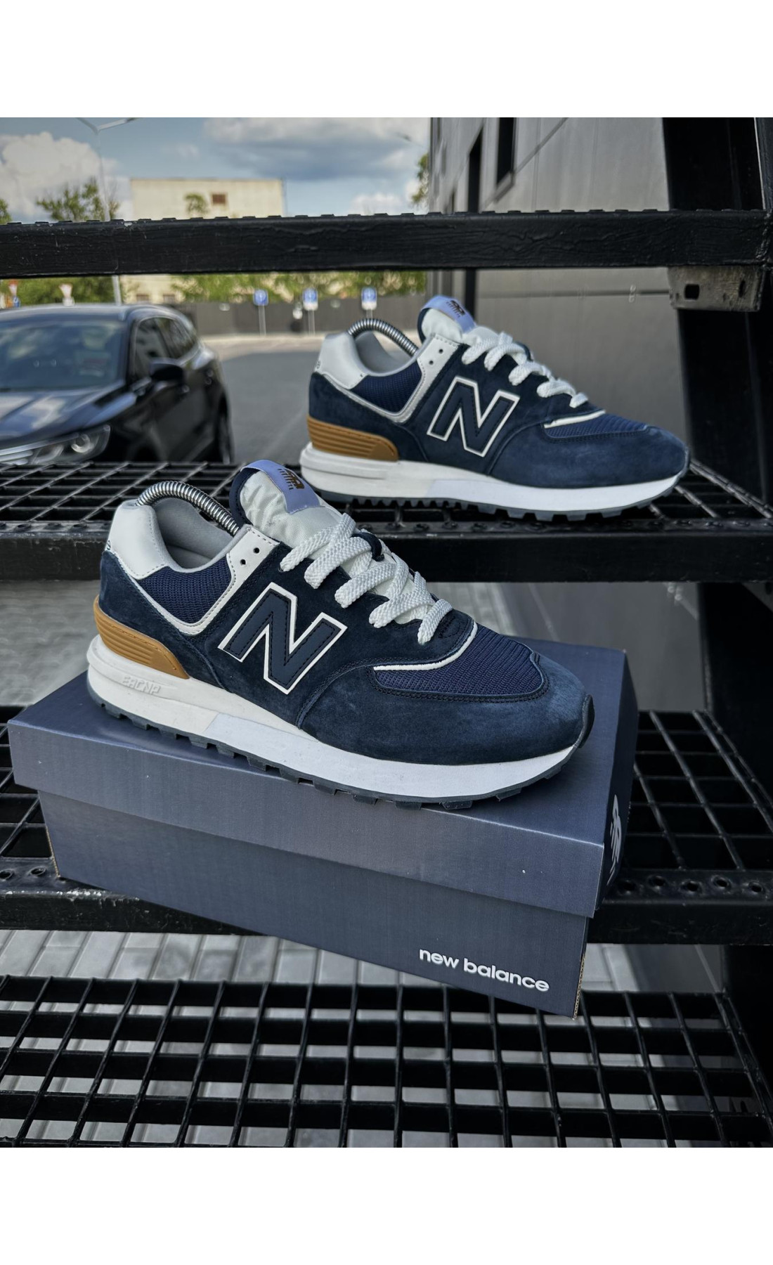Чоловічі кросівки  Кросівки new balance legacy (сині) (5496-3)