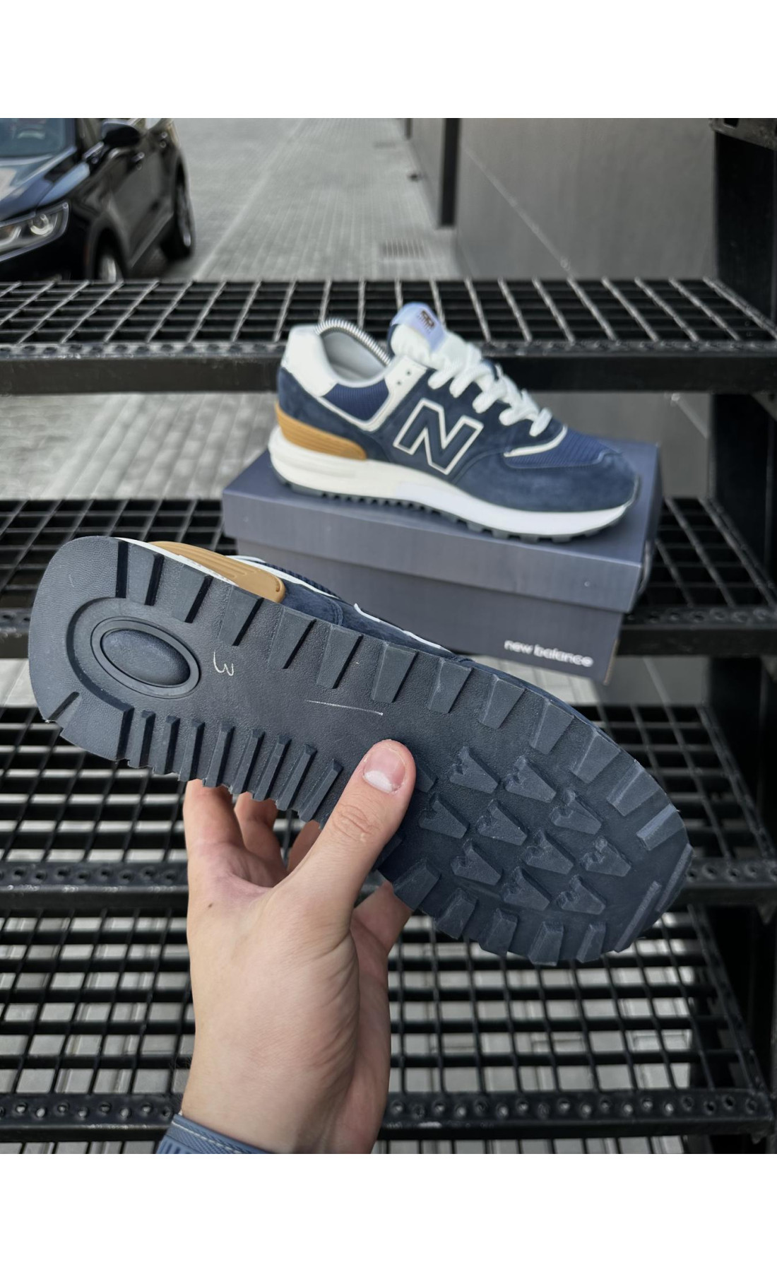 Чоловічі кросівки  Кросівки new balance legacy (сині) (5496-3)