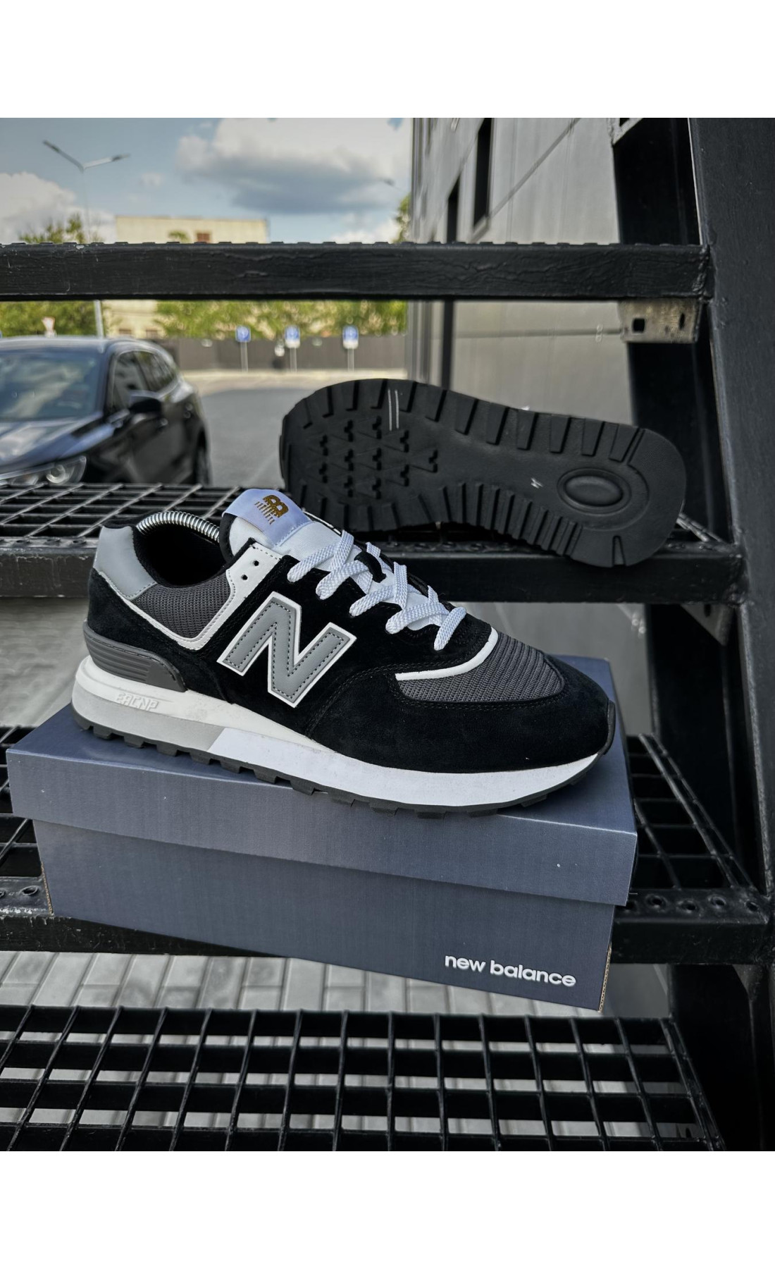 Чоловічі кросівки  Кросівки new balance legacy (чорні) (5496-6)