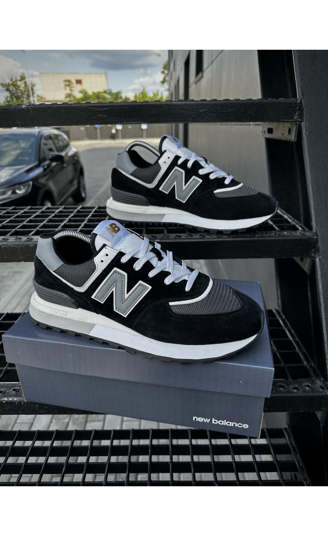 Чоловічі кросівки  Кросівки new balance legacy (чорні) (5496-6)