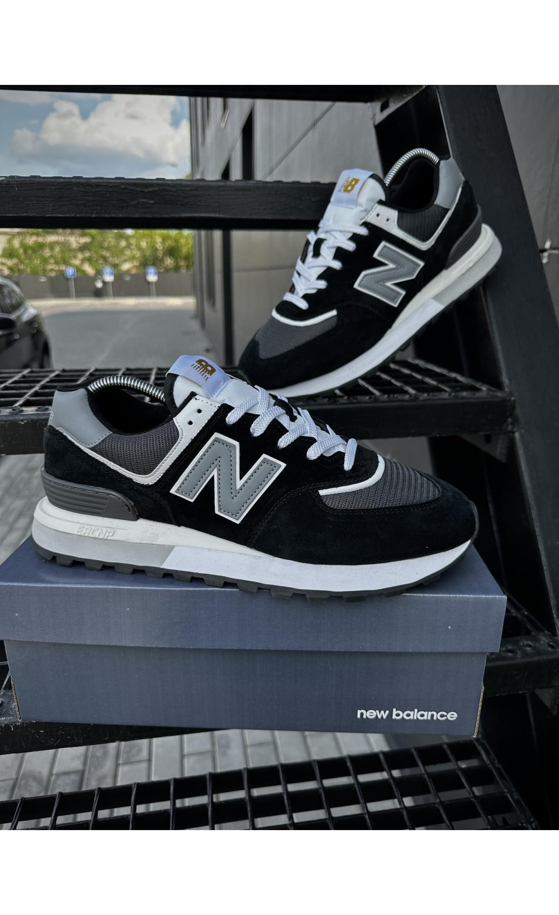 Чоловічі кросівки  Кросівки new balance legacy (чорні) (5496-6)