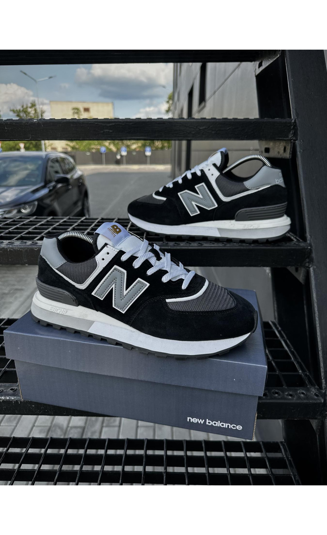 Чоловічі кросівки  Кросівки new balance legacy (чорні) (5496-6)