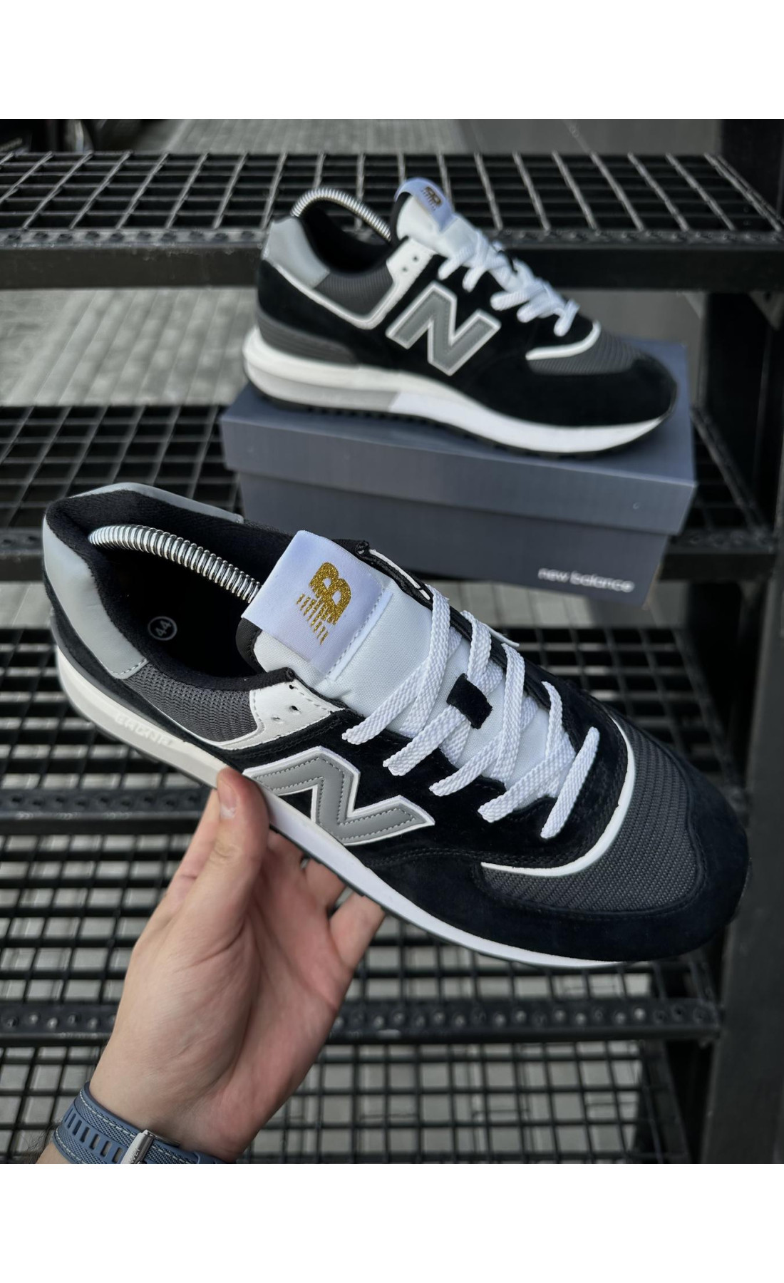 Чоловічі кросівки  Кросівки new balance legacy (чорні) (5496-6)