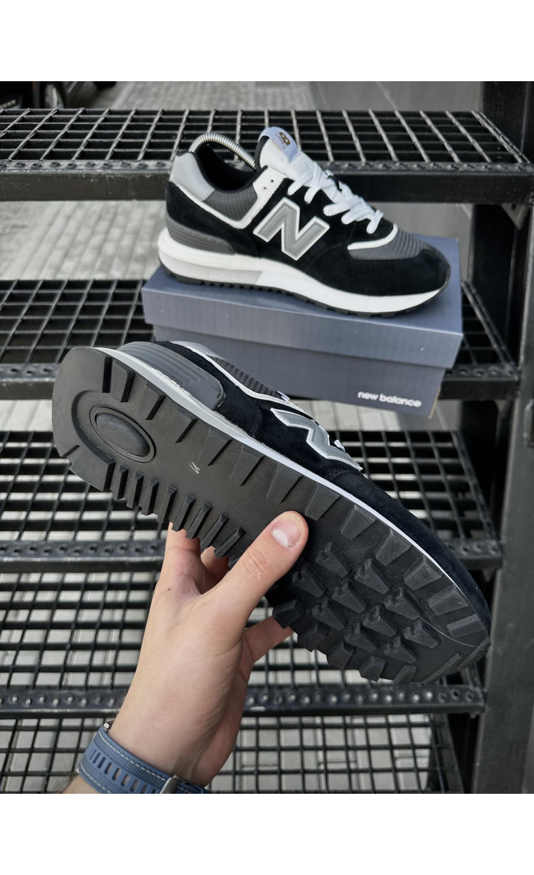 Чоловічі кросівки  Кросівки new balance legacy (чорні) (5496-6)