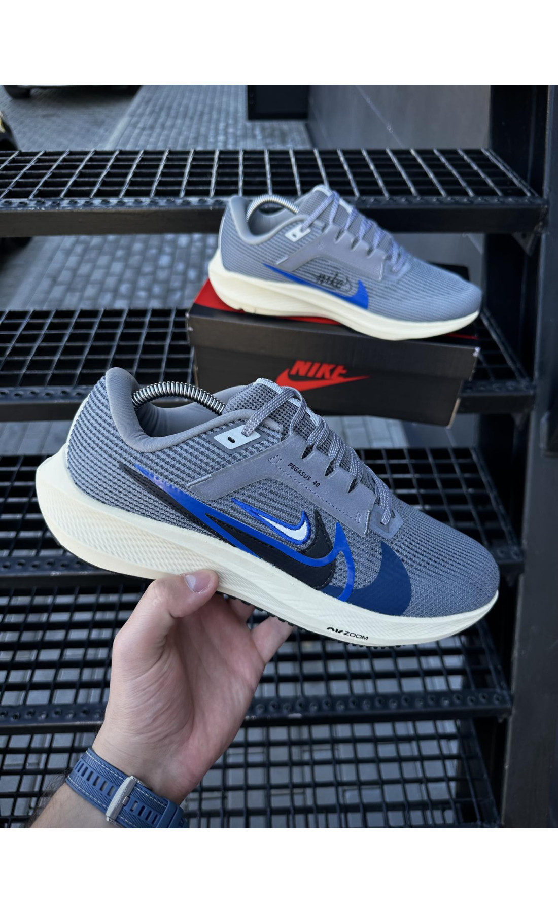 Чоловічі кросівки  Кросівки nike zoom pegasus (d. gray) (0026-9)