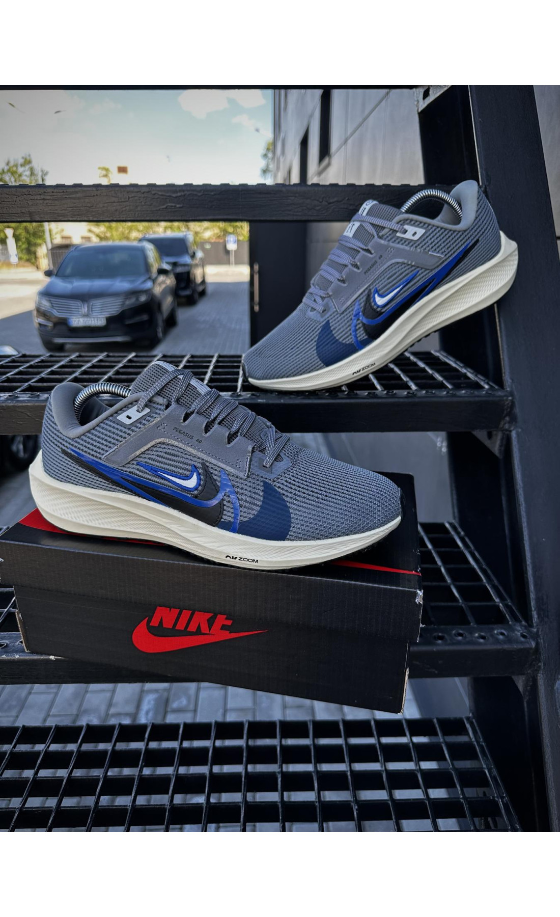 Чоловічі кросівки  Кросівки nike zoom pegasus (d. gray) (0026-9)