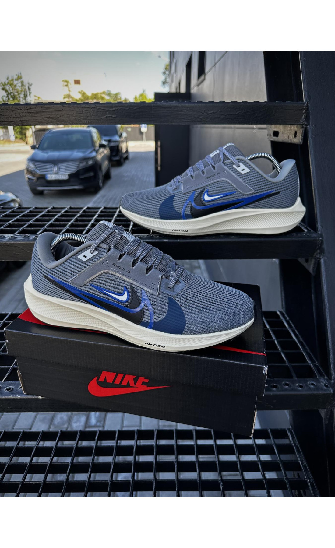 Чоловічі кросівки  Кросівки nike zoom pegasus (d. gray) (0026-9)