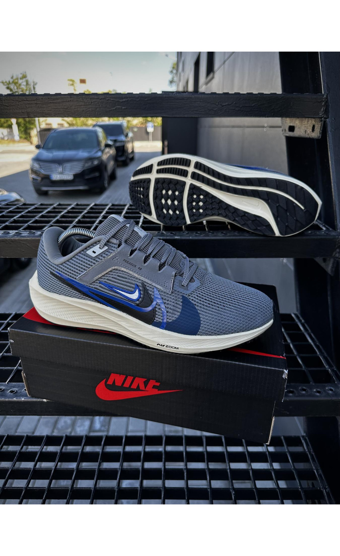 Чоловічі кросівки  Кросівки nike zoom pegasus (d. gray) (0026-9)