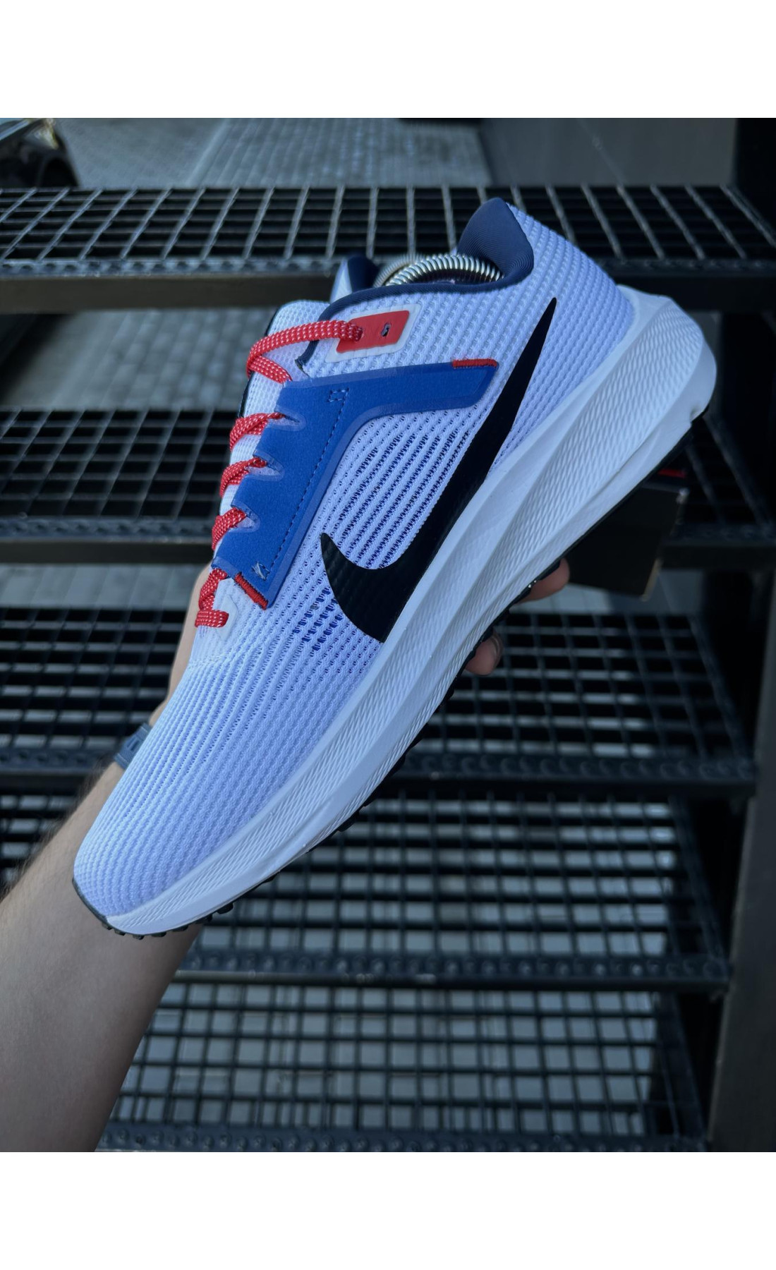 Чоловічі кросівки  Кросівки nike zoom pegasus usa (white & blue) (0026-3)