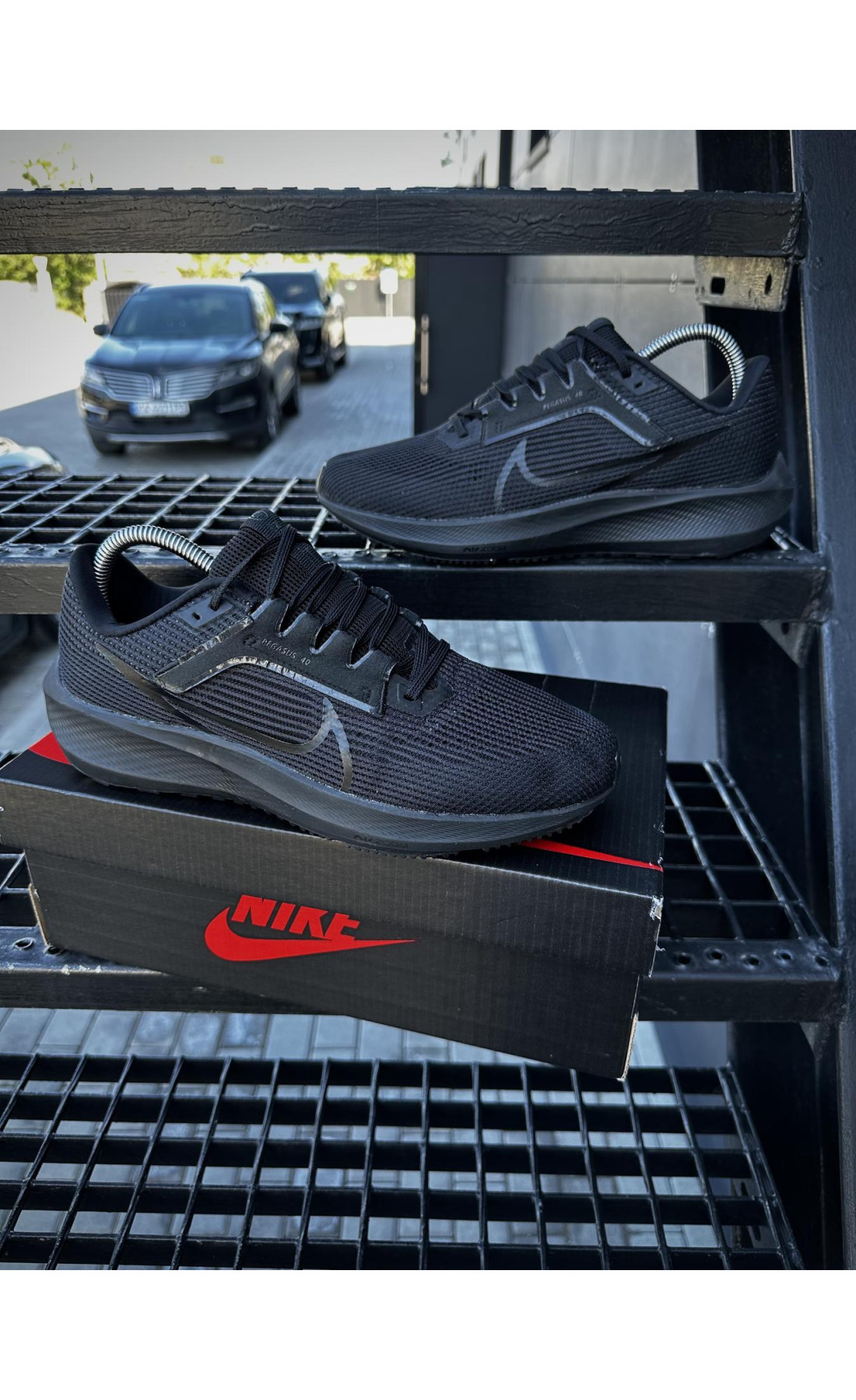 Чоловічі кросівки  Кросівки nike zoom pegasus (black) (0026-8)