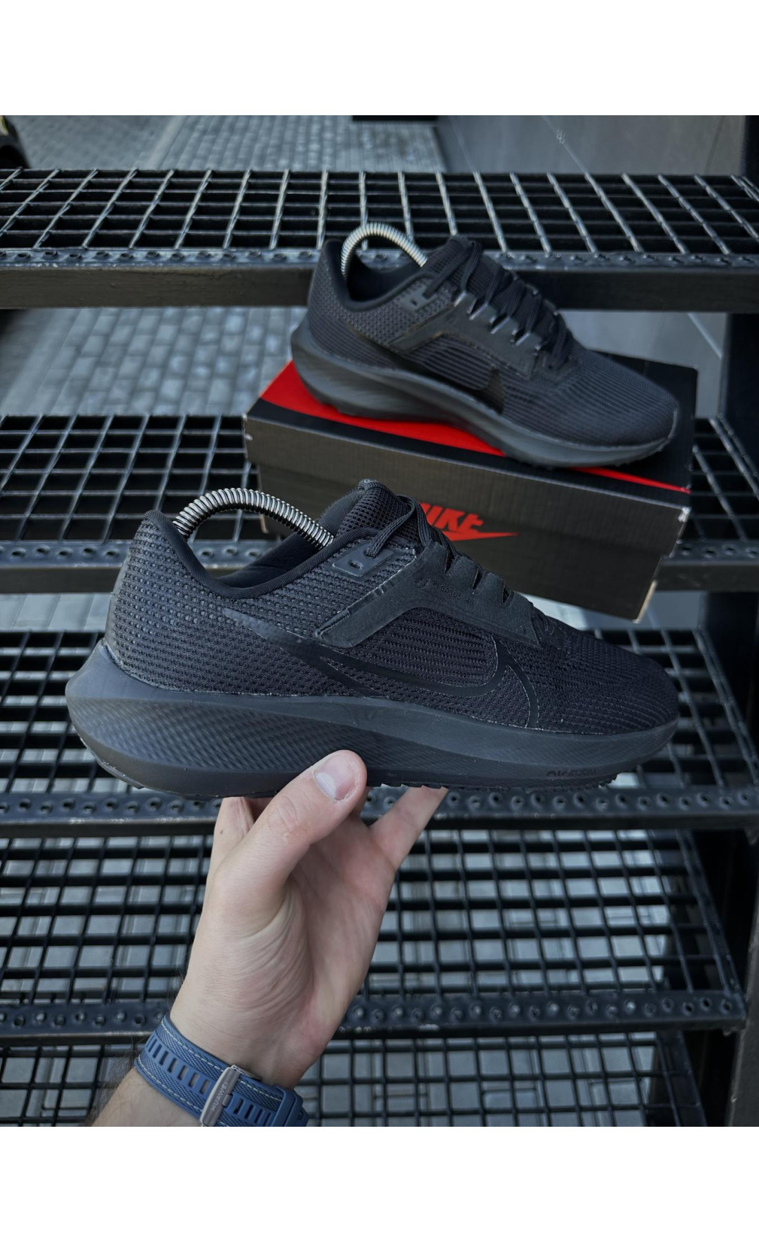 Чоловічі кросівки  Кросівки nike zoom pegasus (black) (0026-8)