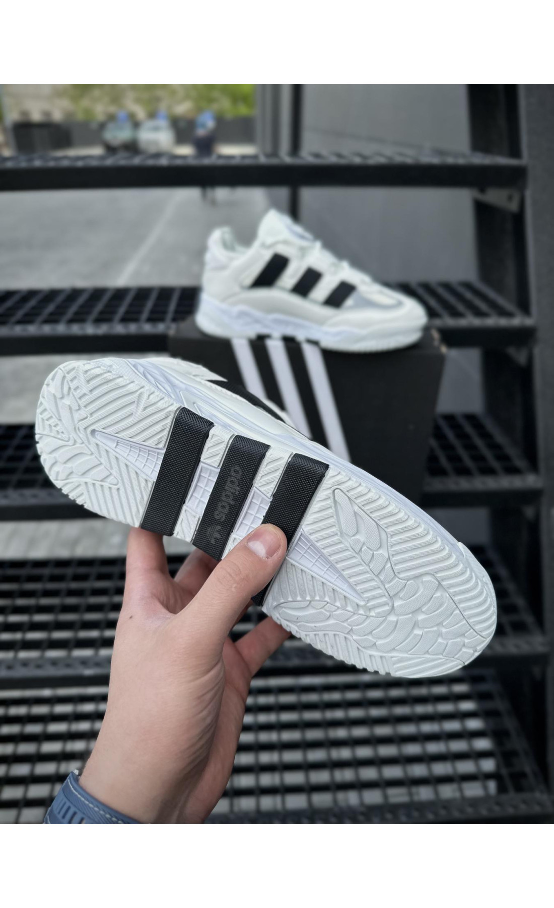 Чоловічі кросівки  Кросівки niteball (white & black) р - (832-6)