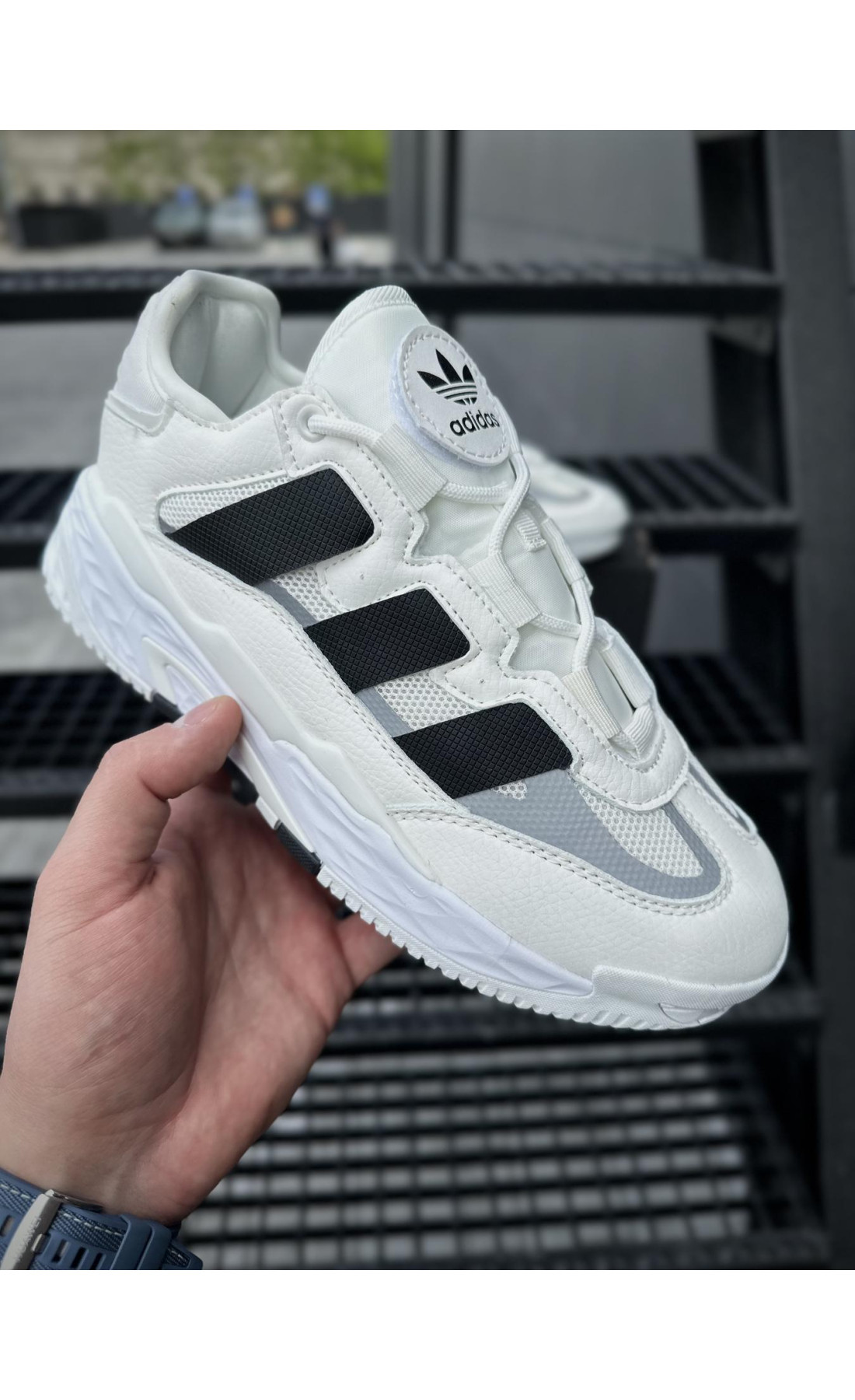 Чоловічі кросівки  Кросівки niteball (white & black) р - (832-6)