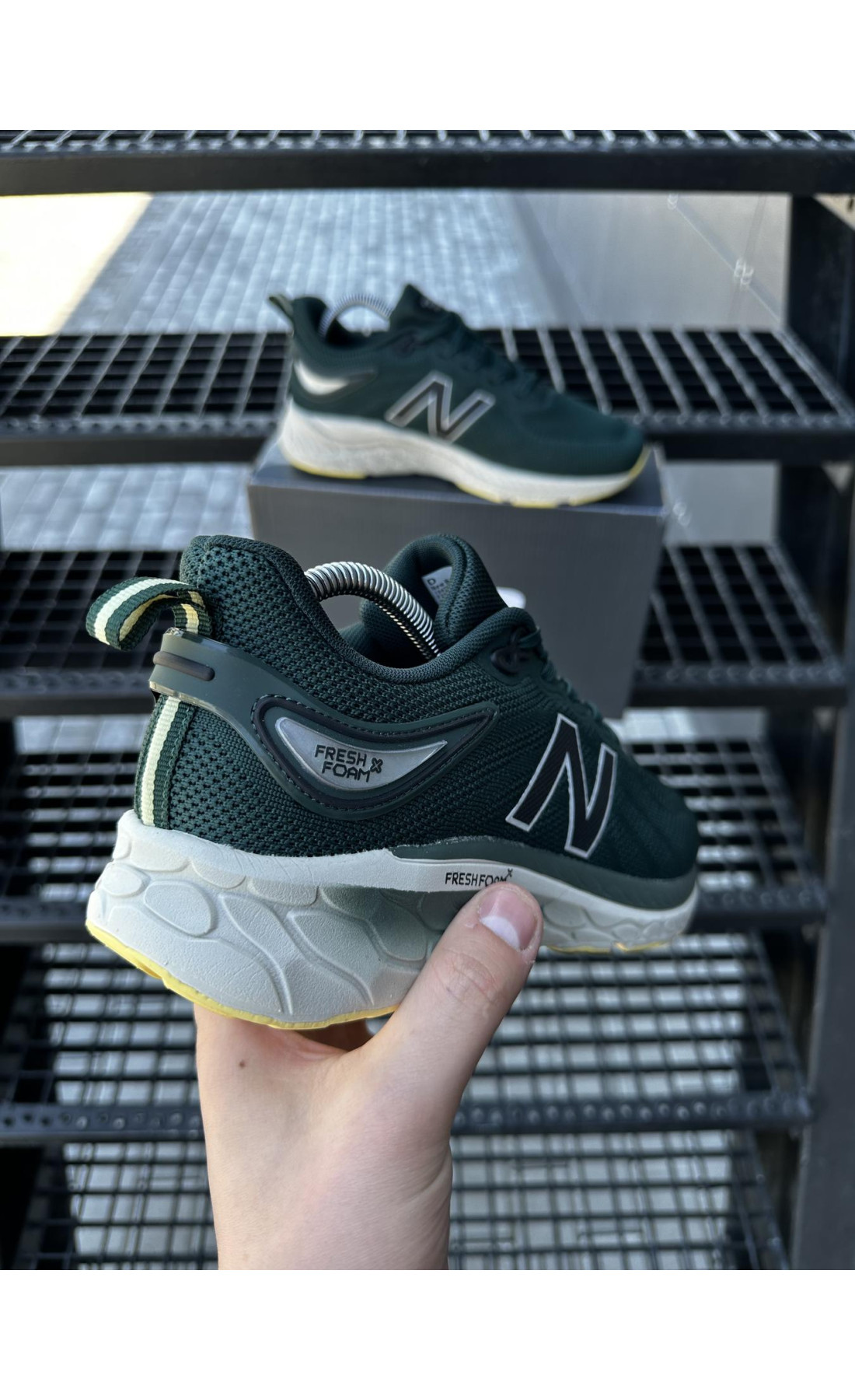 Чоловічі кросівки  Кросівки new balance fresh foam (зелені) (832-9)