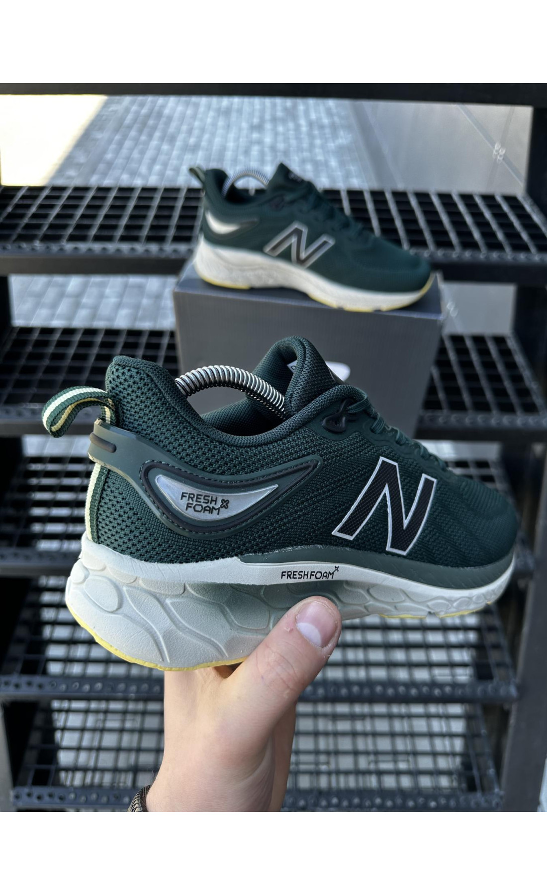 Чоловічі кросівки  Кросівки new balance fresh foam (зелені) (832-9)