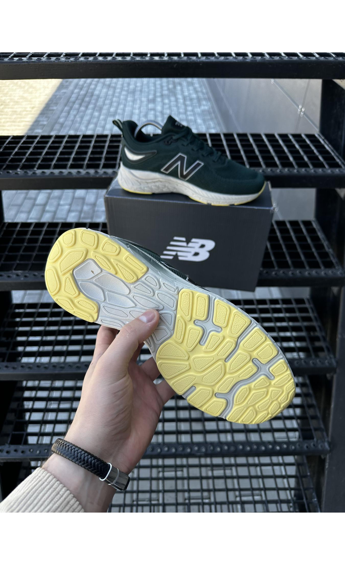Чоловічі кросівки  Кросівки new balance fresh foam (зелені) (832-9)