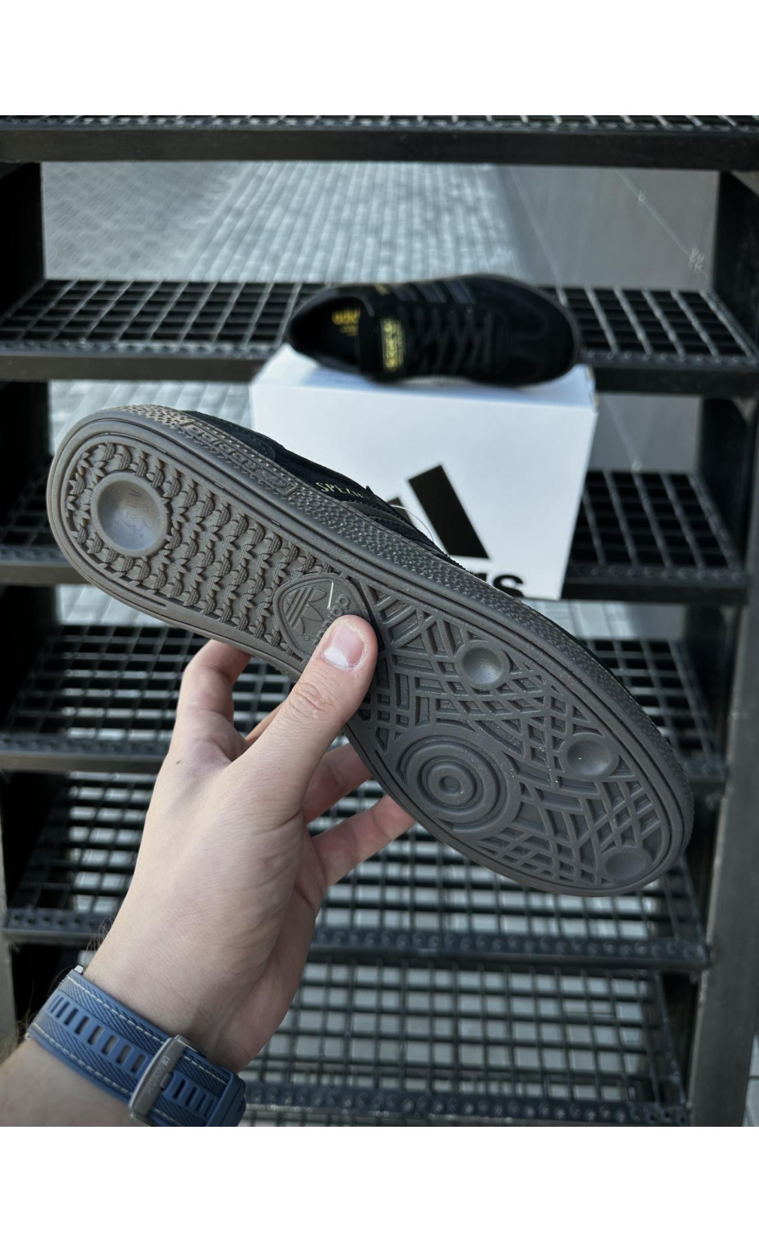 Чоловічі кросівки  Кросівки adidas handball spezial, чорні (725-2)