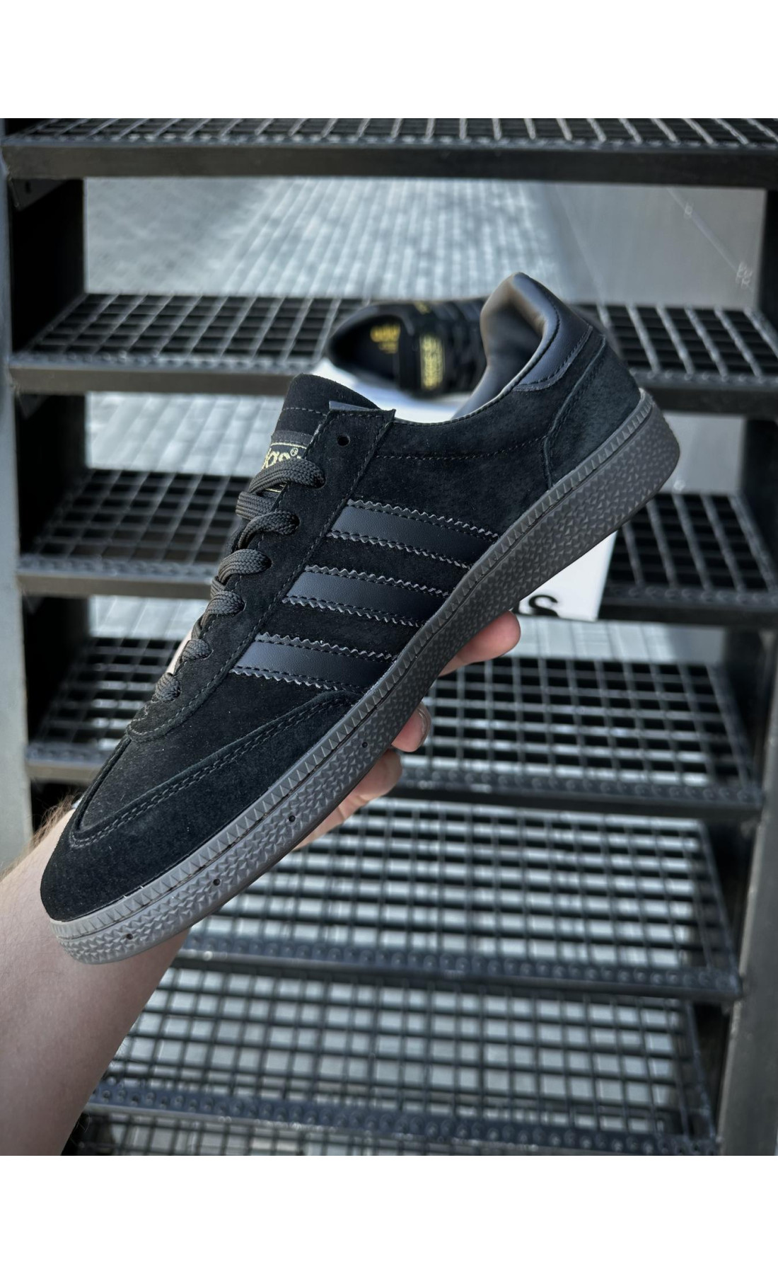 Чоловічі кросівки  Кросівки adidas handball spezial, чорні (725-2)