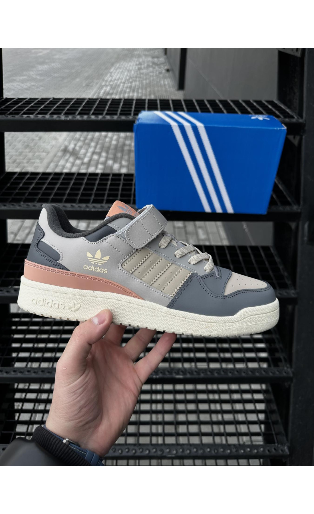 Чоловічі кросівки  Кросівки adidas forum low (color) (775-15)