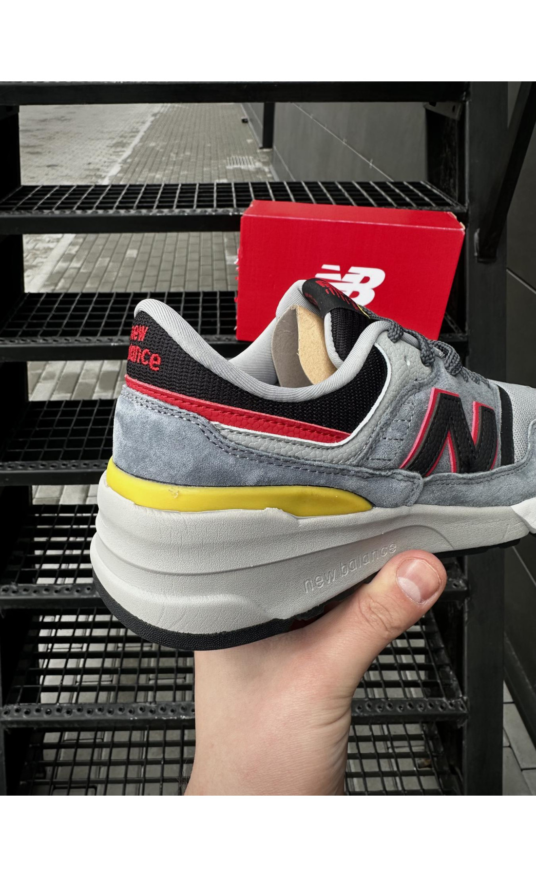 Чоловічі кросівки  Кросівки new balance r (gray & black) (629-7)