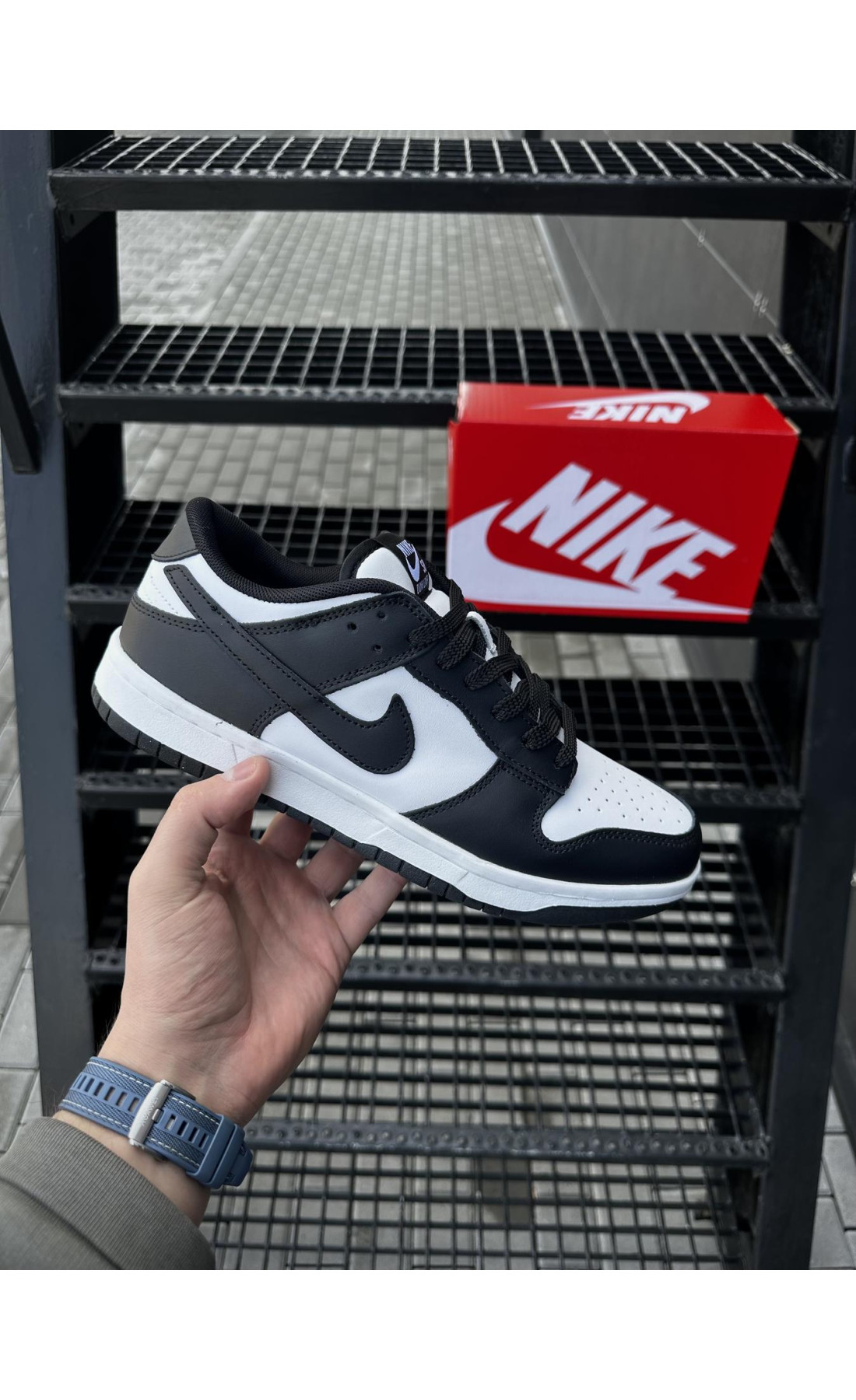 Чоловічі кросівки  Кросівки nike sb dunk (white & black) (5535-4)