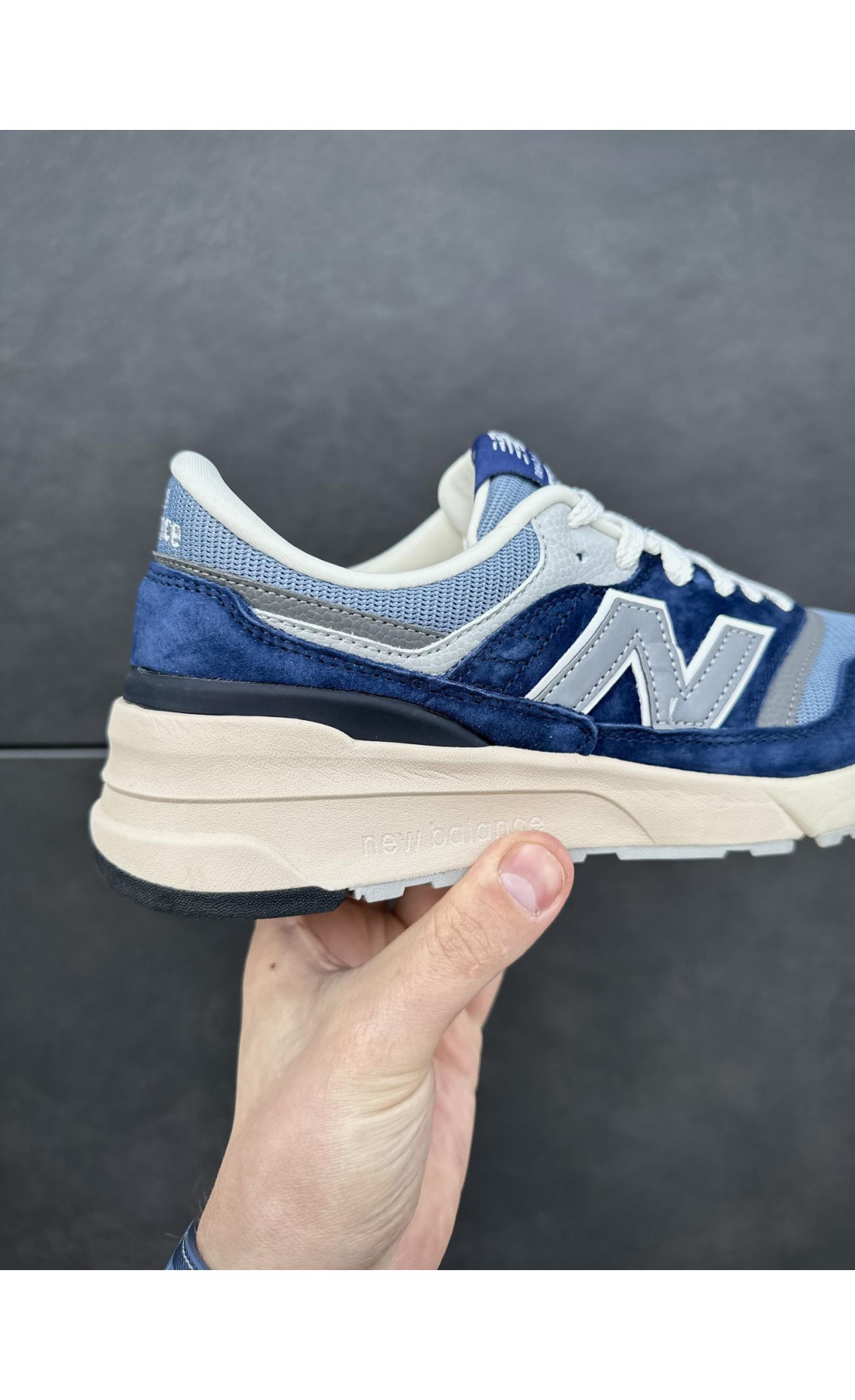 Чоловічі кросівки  Кросівки new balance r (navy blue) (629-8)