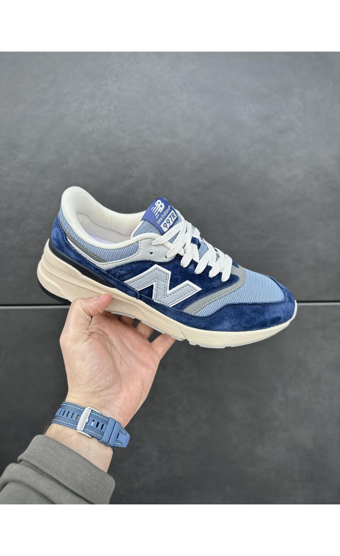 Чоловічі кросівки  Кросівки new balance r (navy blue) (629-8)