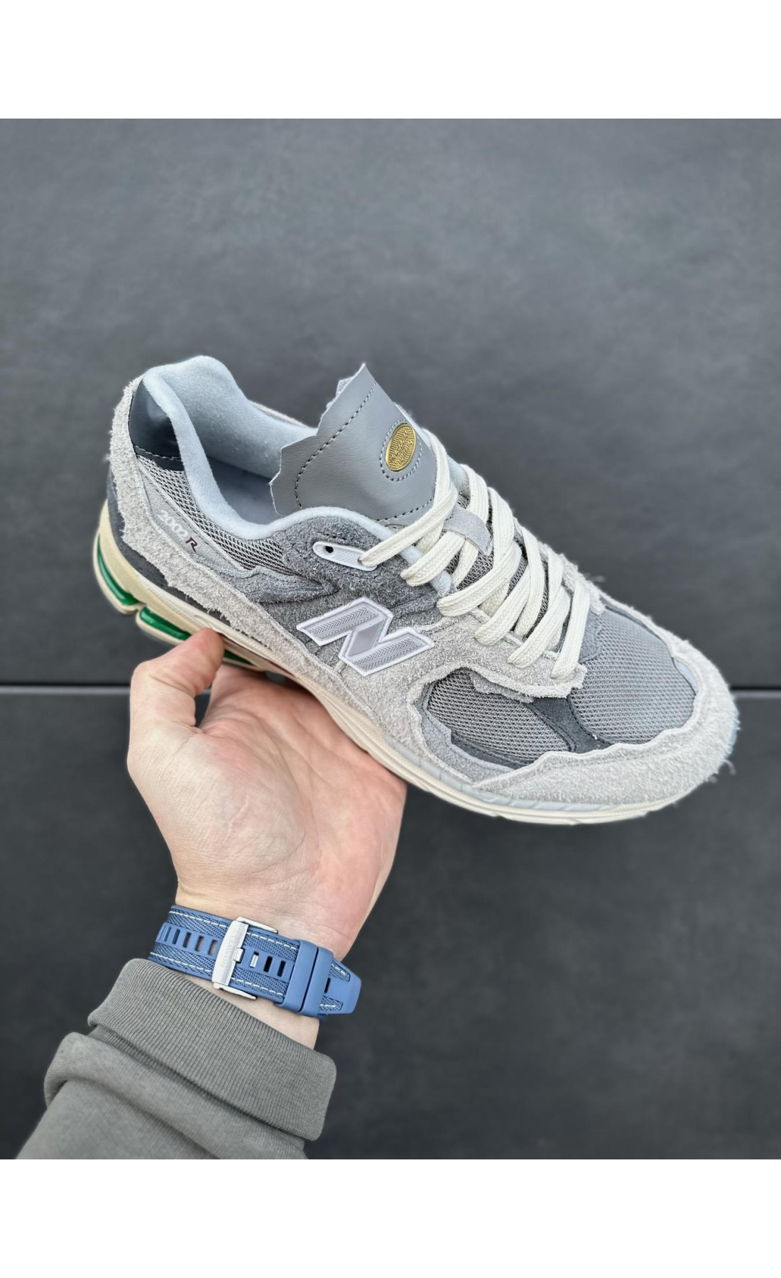 Чоловічі кросівки  Кросівки new balance r (gray green) (5513-3)