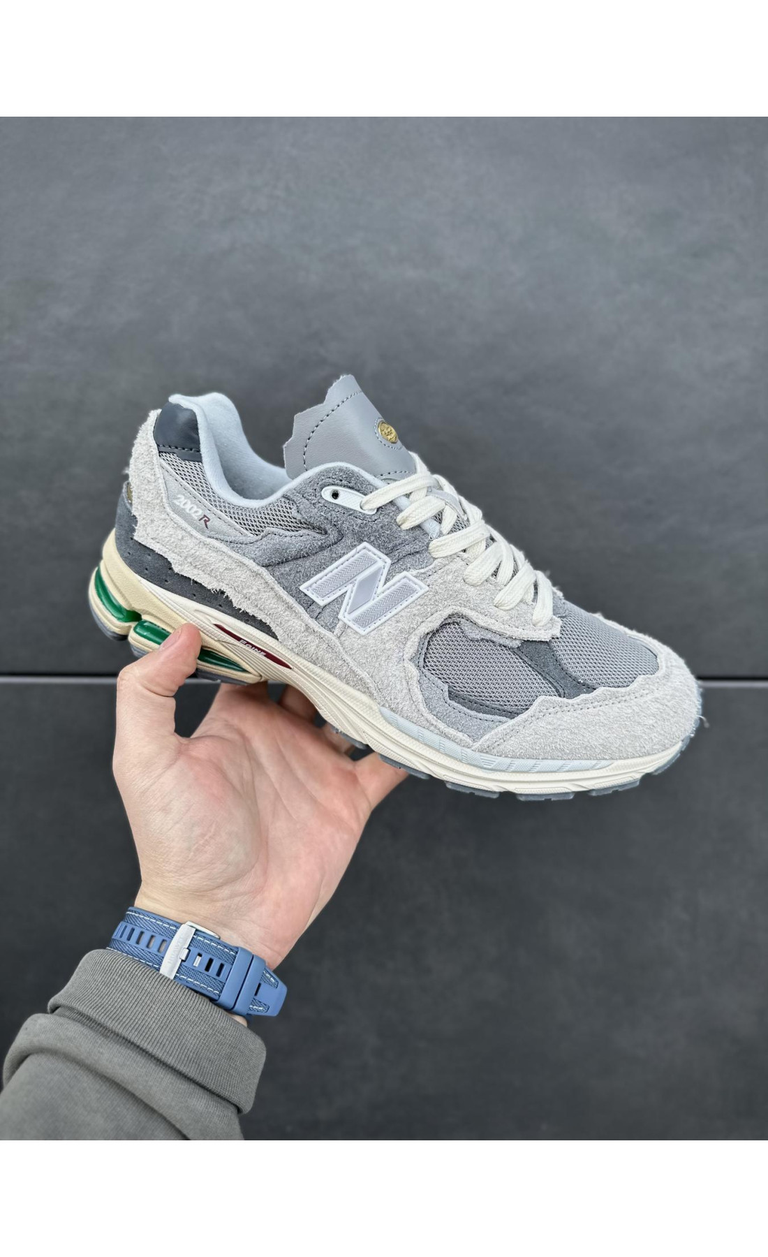 Чоловічі кросівки  Кросівки new balance r (gray green) (5513-3)