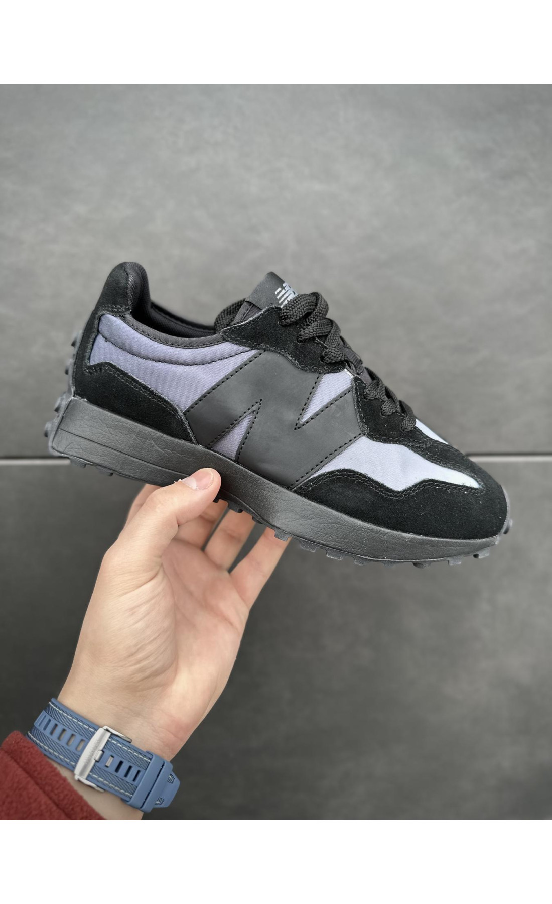 Чоловічі кросівки  Кросівки new balance (чорні / фіо) р - (B8788-1)