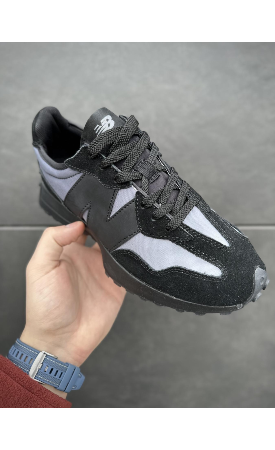 Чоловічі кросівки  Кросівки new balance (чорні / фіо) р - (B8788-1)