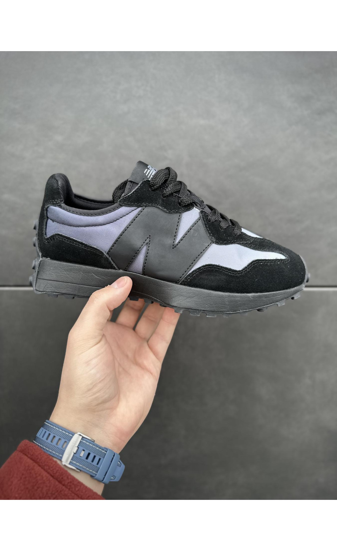 Чоловічі кросівки  Кросівки new balance (чорні / фіо) р - (B8788-1)