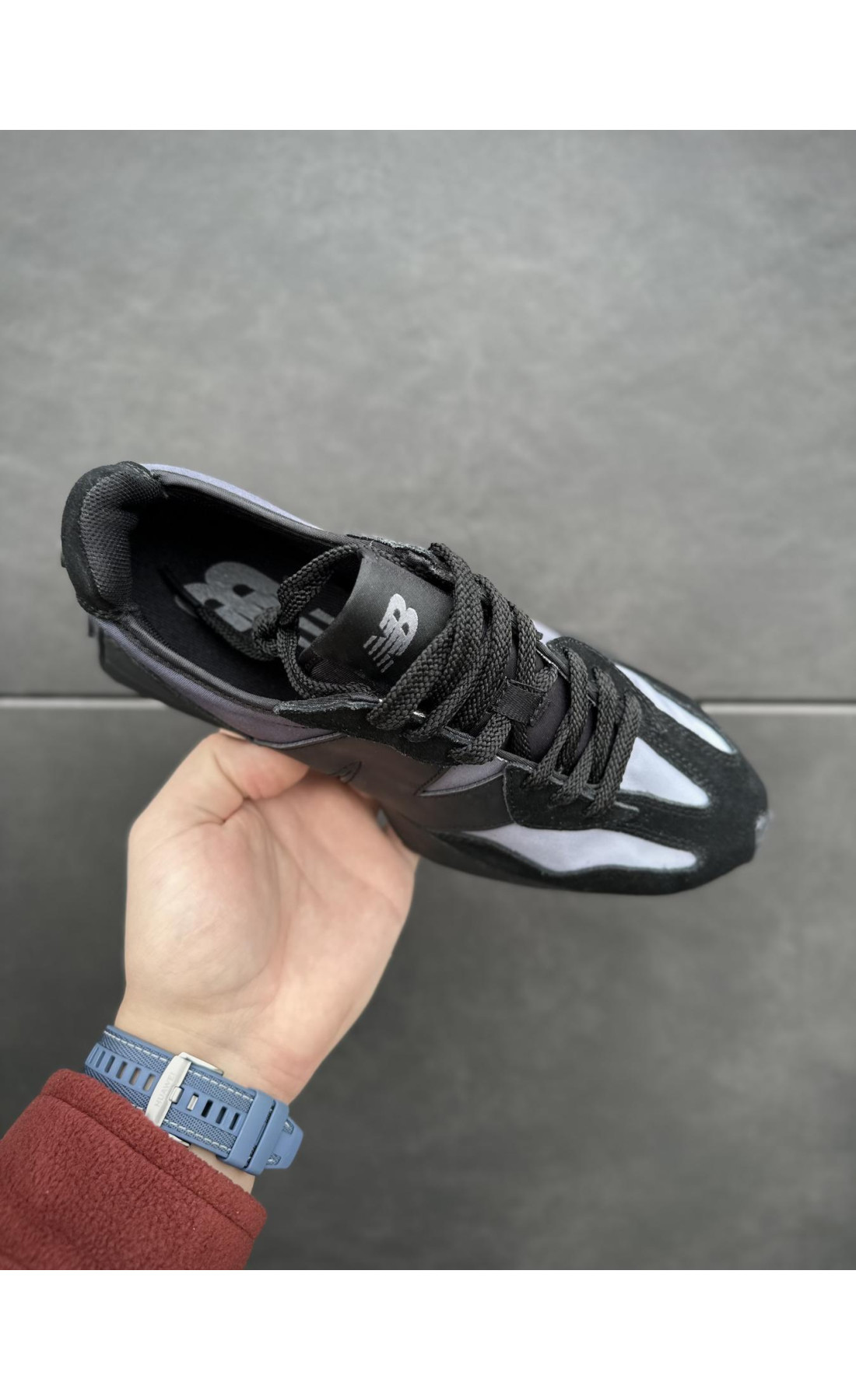 Чоловічі кросівки  Кросівки new balance (чорні / фіо) р - (B8788-1)