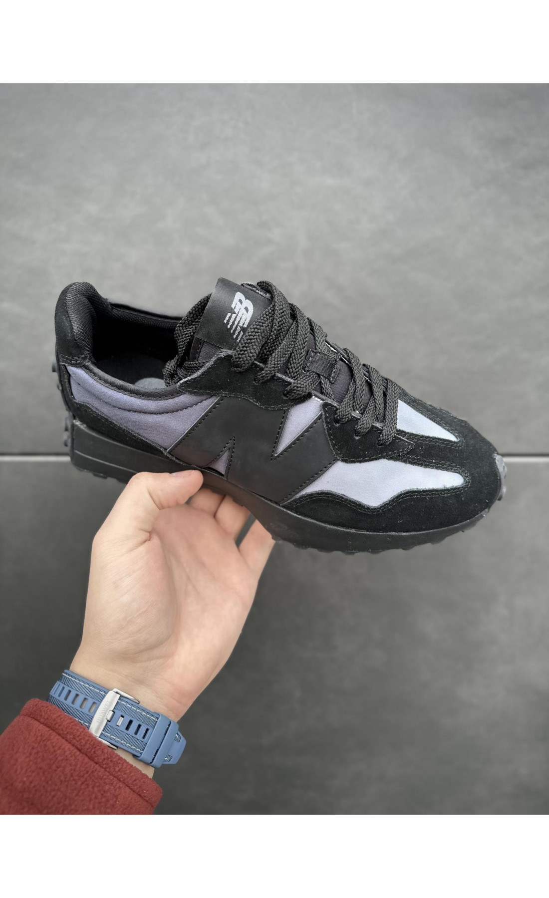 Чоловічі кросівки  Кросівки new balance (чорні / фіо) р - (B8788-1)