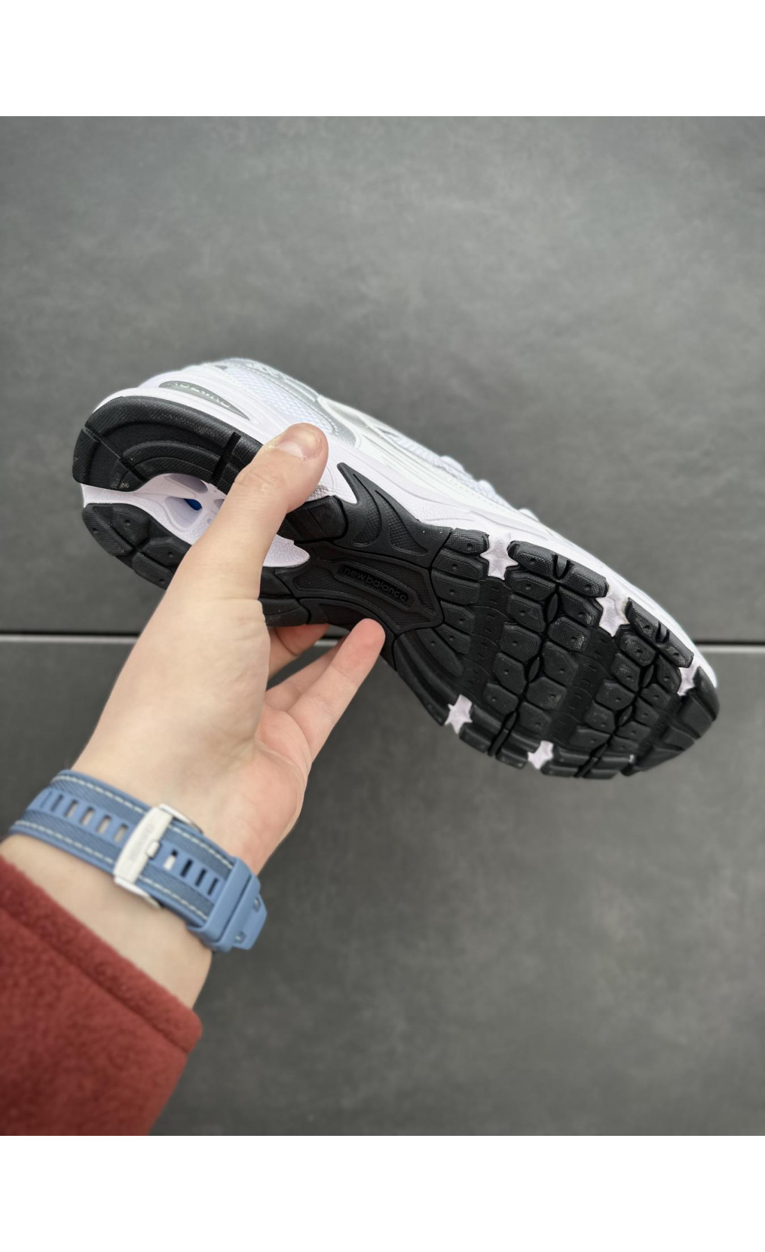 Чоловічі кросівки  Кросівки new balance (білі з сірим) (530-17)