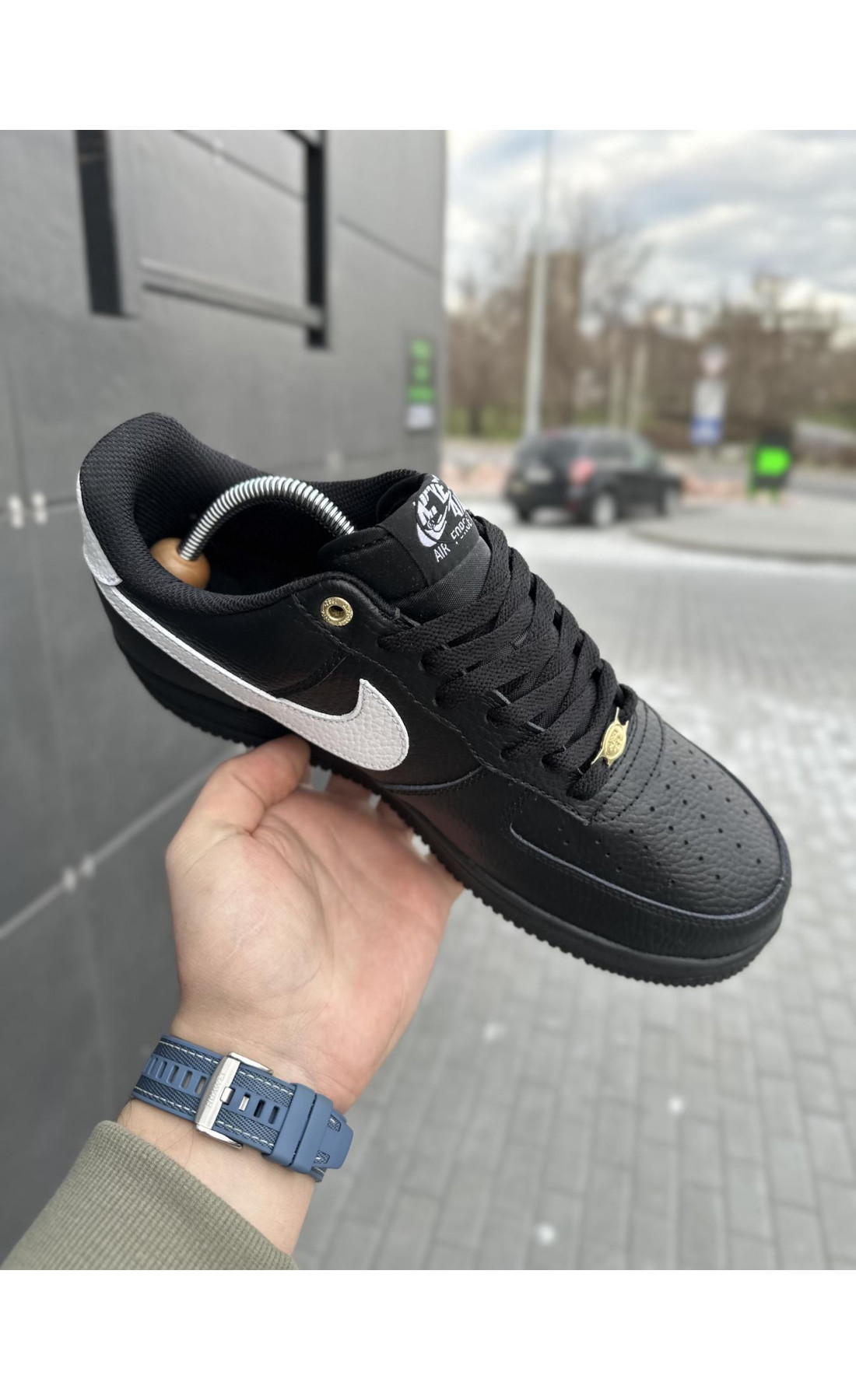 Чоловічі кросівки  Кросівки nike air force low black (18-8)