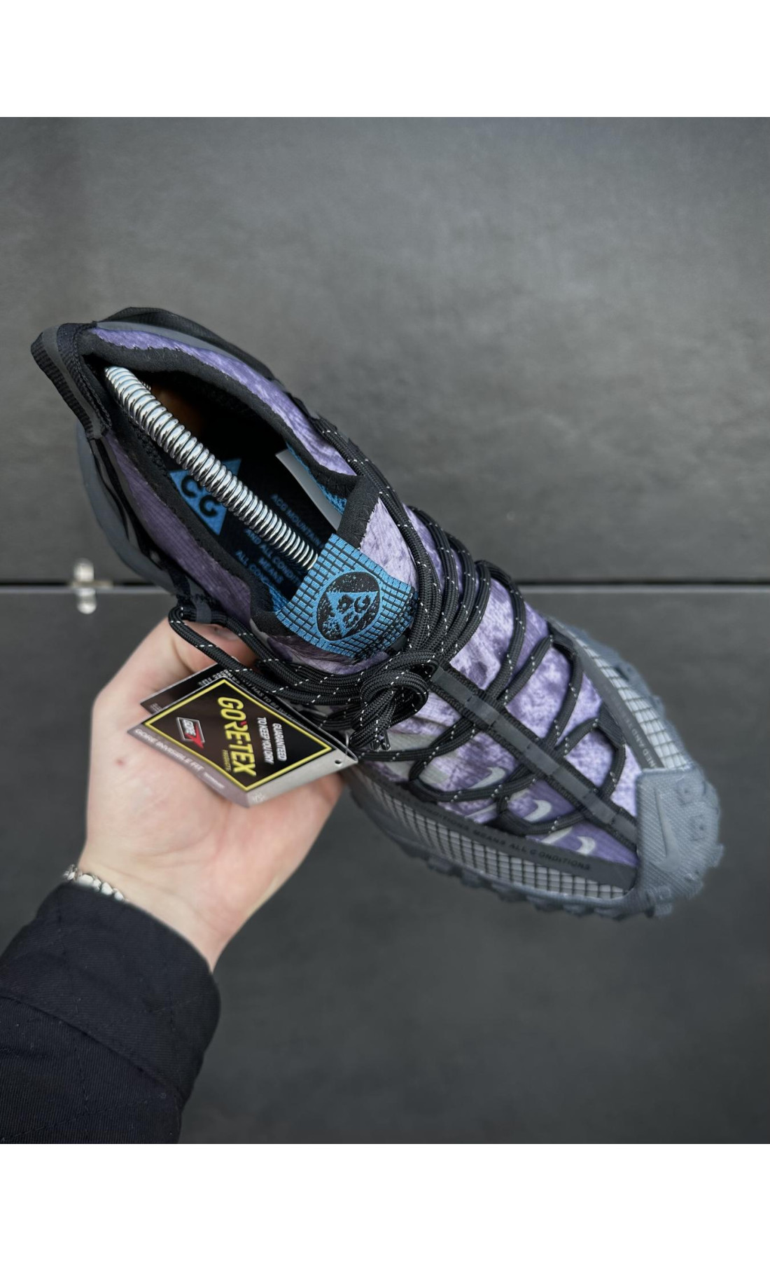 Чоловічі кросівки  Кросівки nike acg mountain fly (фіолетові) (327-3)