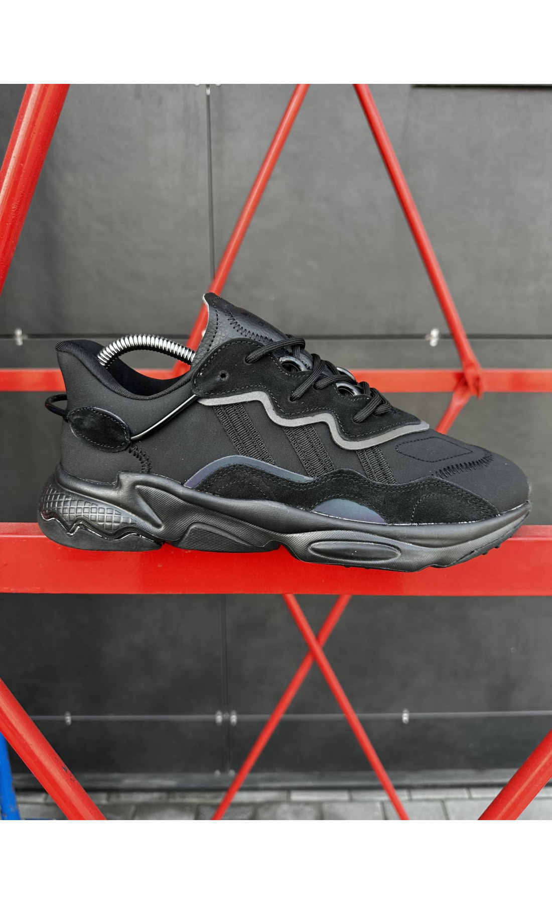 Чоловічі кросівки  Кросівки adidas ozweego (black) (331-9)