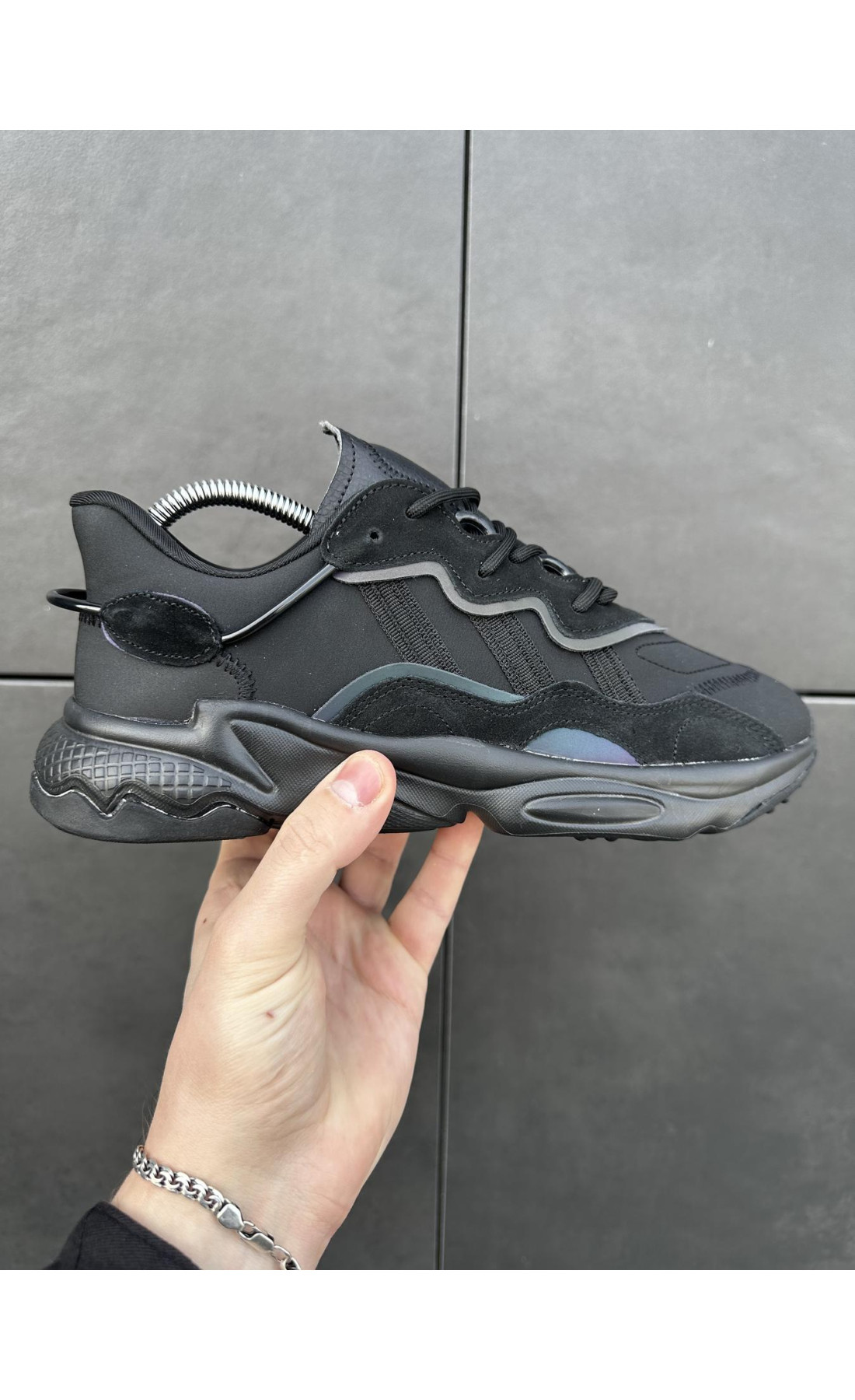 Чоловічі кросівки  Кросівки adidas ozweego (black) (331-9)