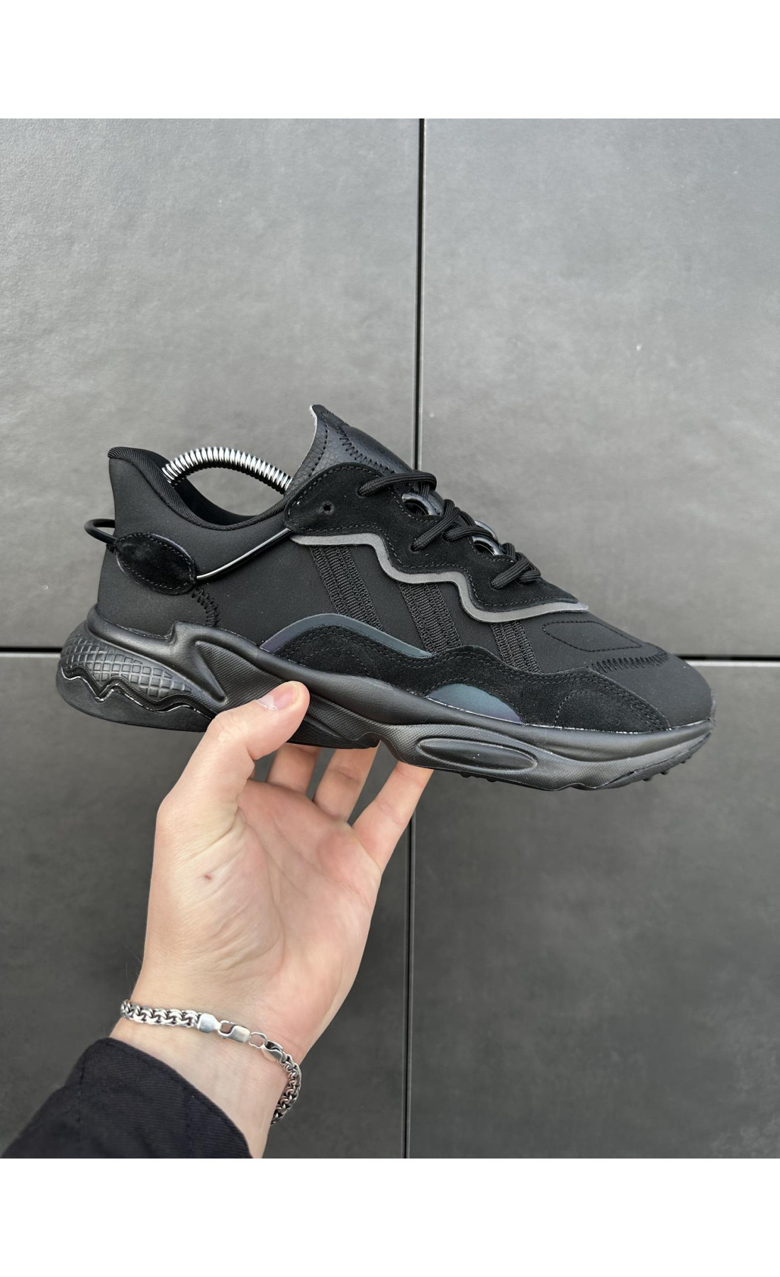 Чоловічі кросівки  Кросівки adidas ozweego (black) (331-9)