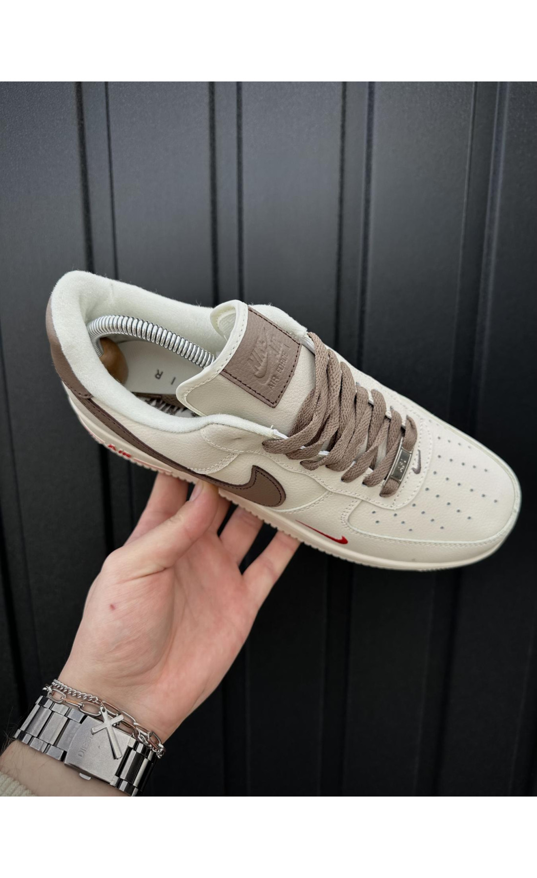 Чоловічі кросівки  Кросівки nike air force low essenti mocco (32-5)