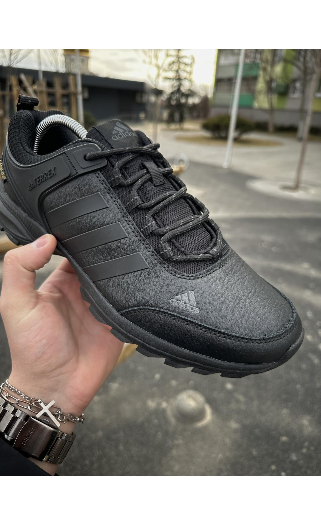 Чоловічі кросівки  Кросівки adidas terrex gore-tex (шкіряні) (3067-1)