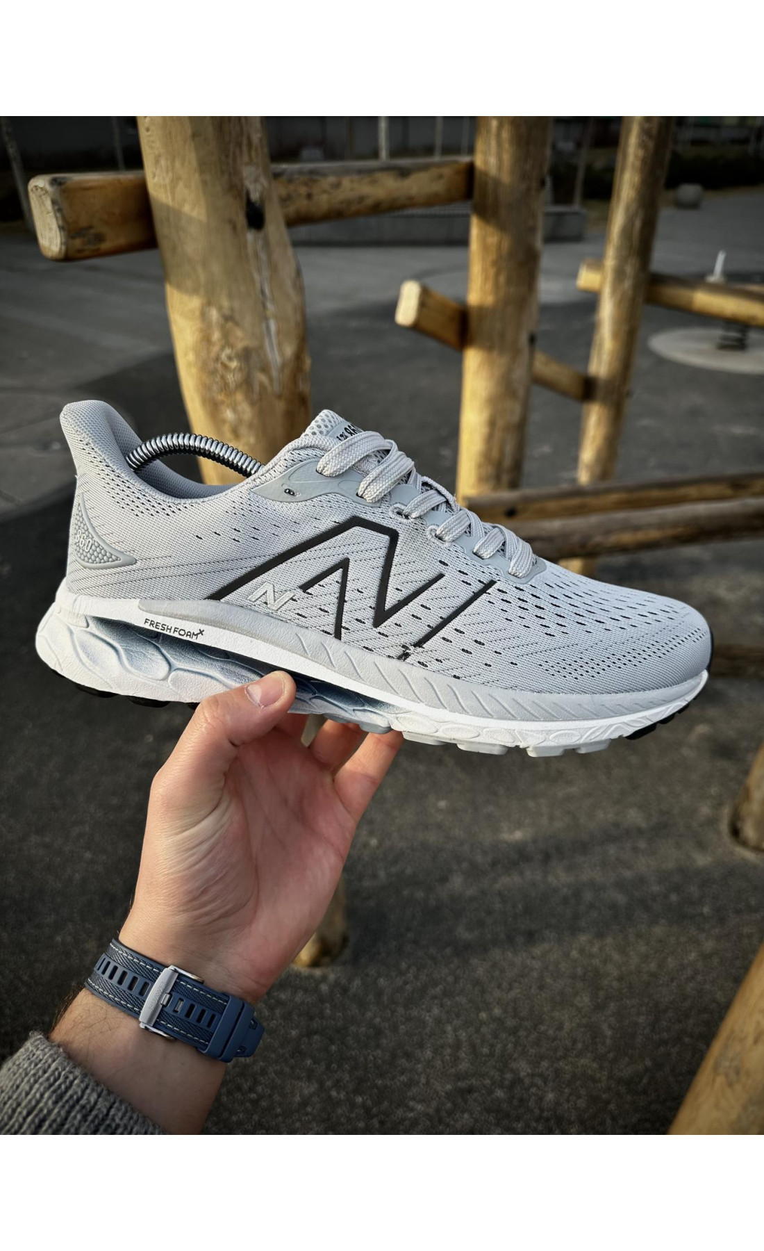 Чоловічі кросівки  Кросівки new balance fresh foam (light gray) (3181-4)
