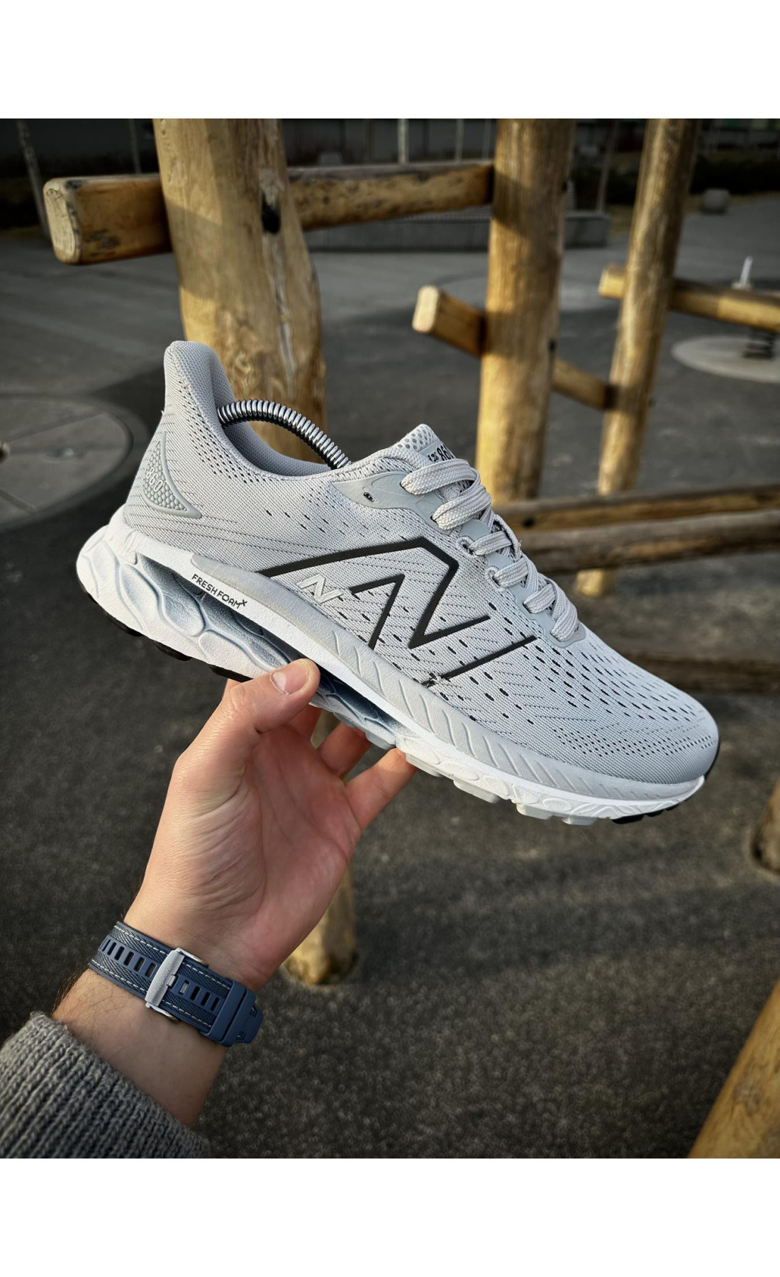 Чоловічі кросівки  Кросівки new balance fresh foam (light gray) (3181-4)