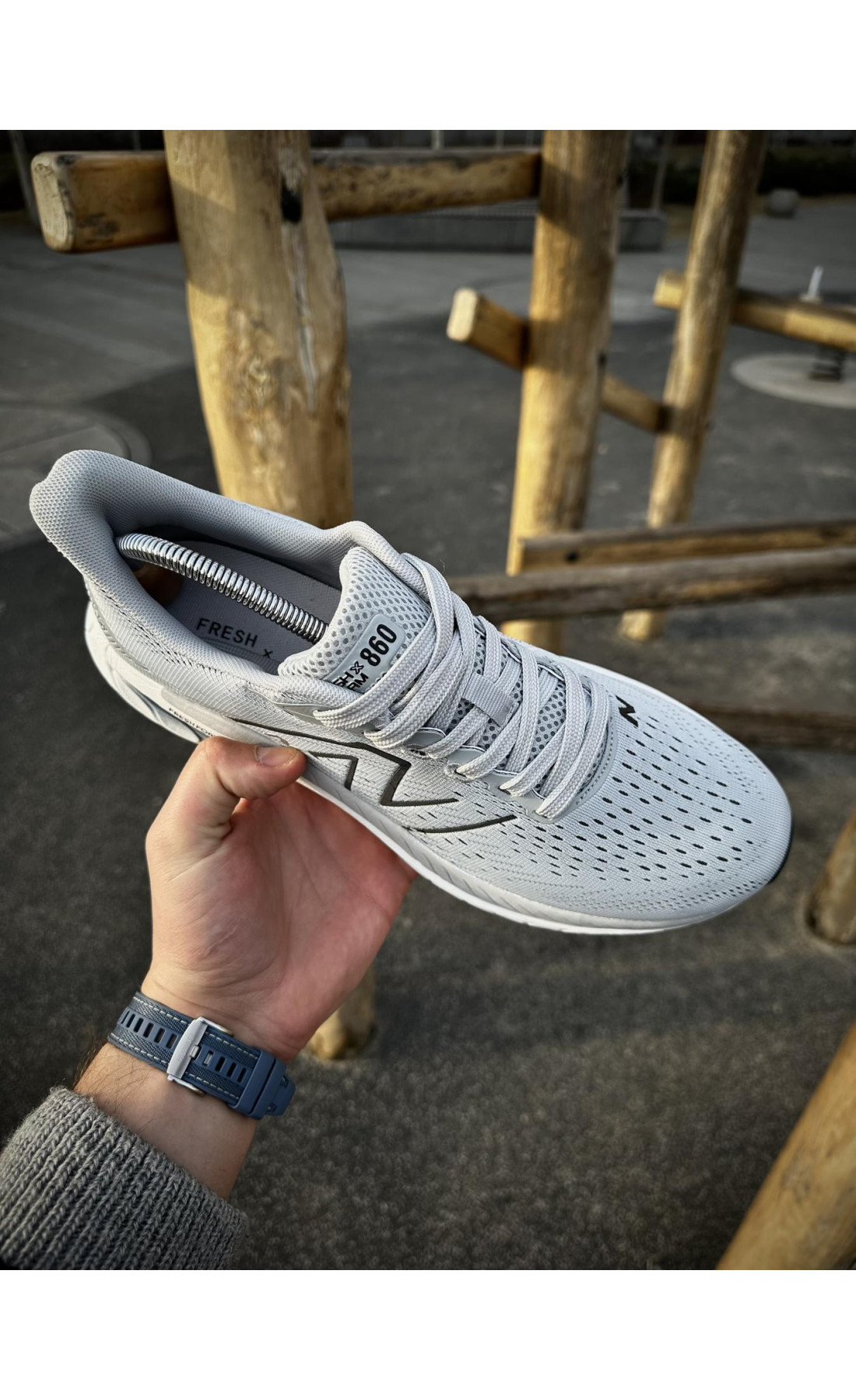 Чоловічі кросівки  Кросівки new balance fresh foam (light gray) (3181-4)