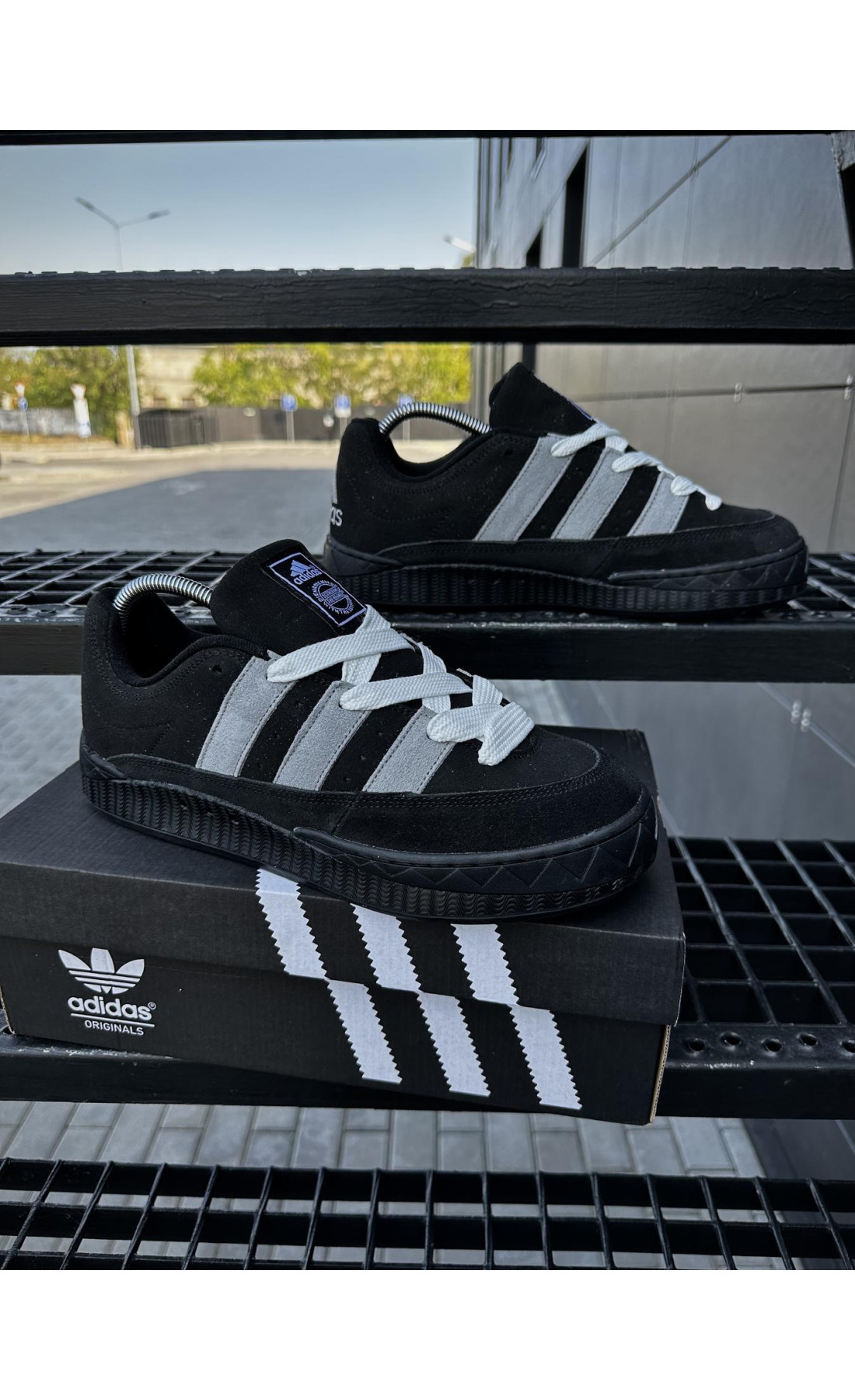 Чоловічі кросівки  Кросівки adidas adimatic neighborhood (black) (476-3)